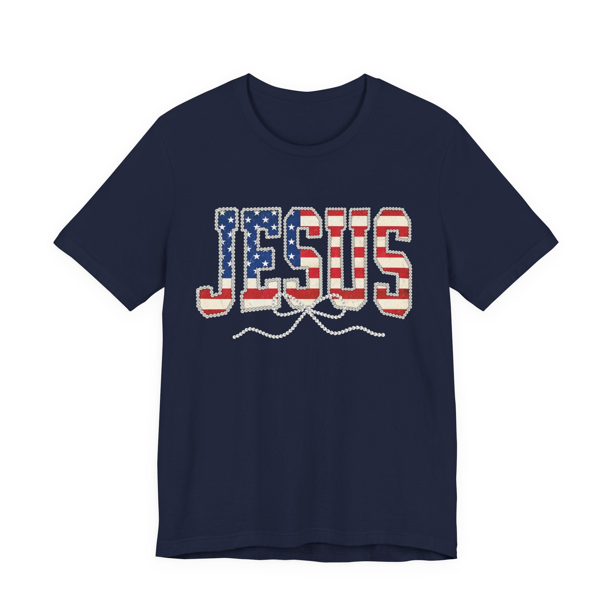 Jesus Patriotic Tee — American Flag Christian T-Shirt