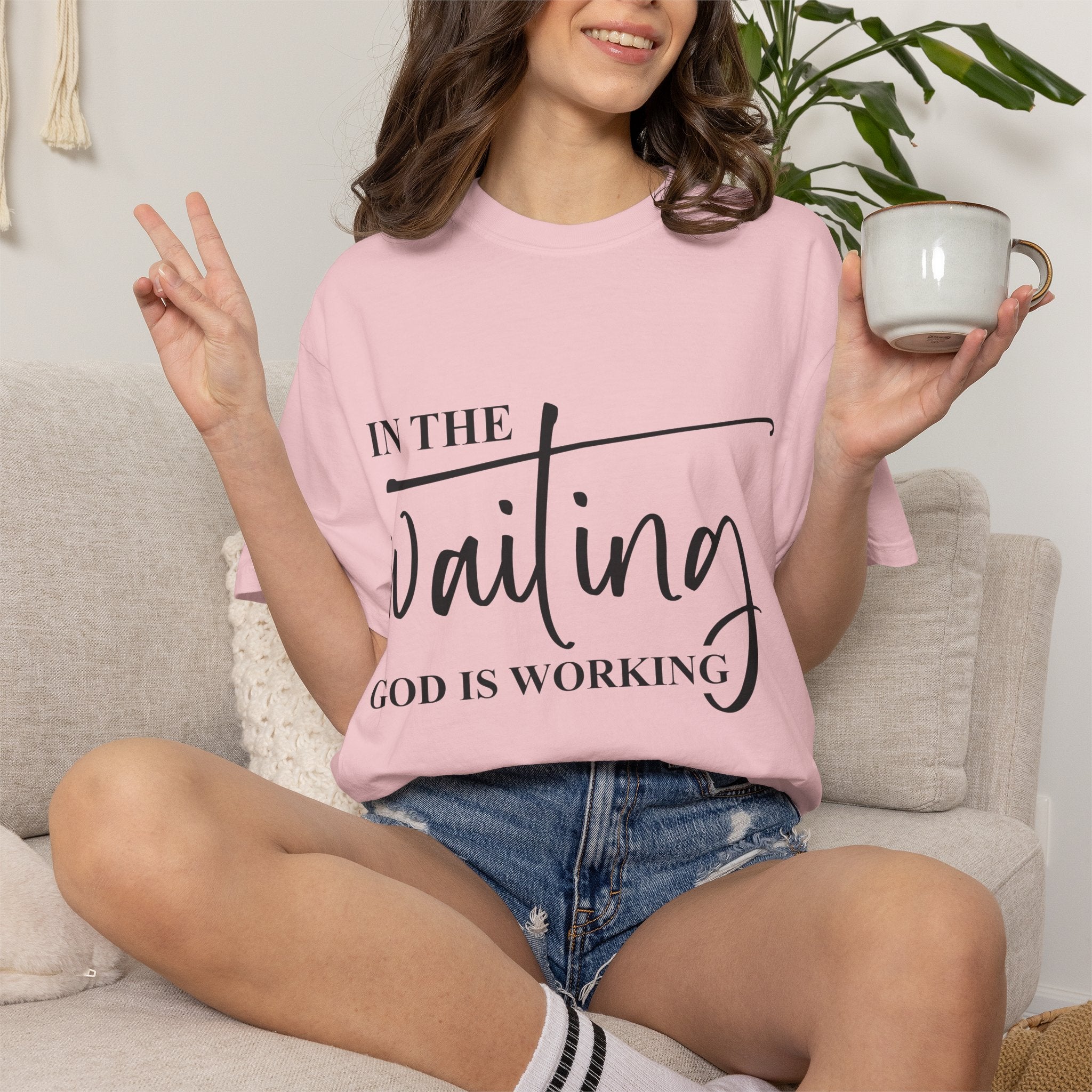 In the Waiting God Is Working Tee