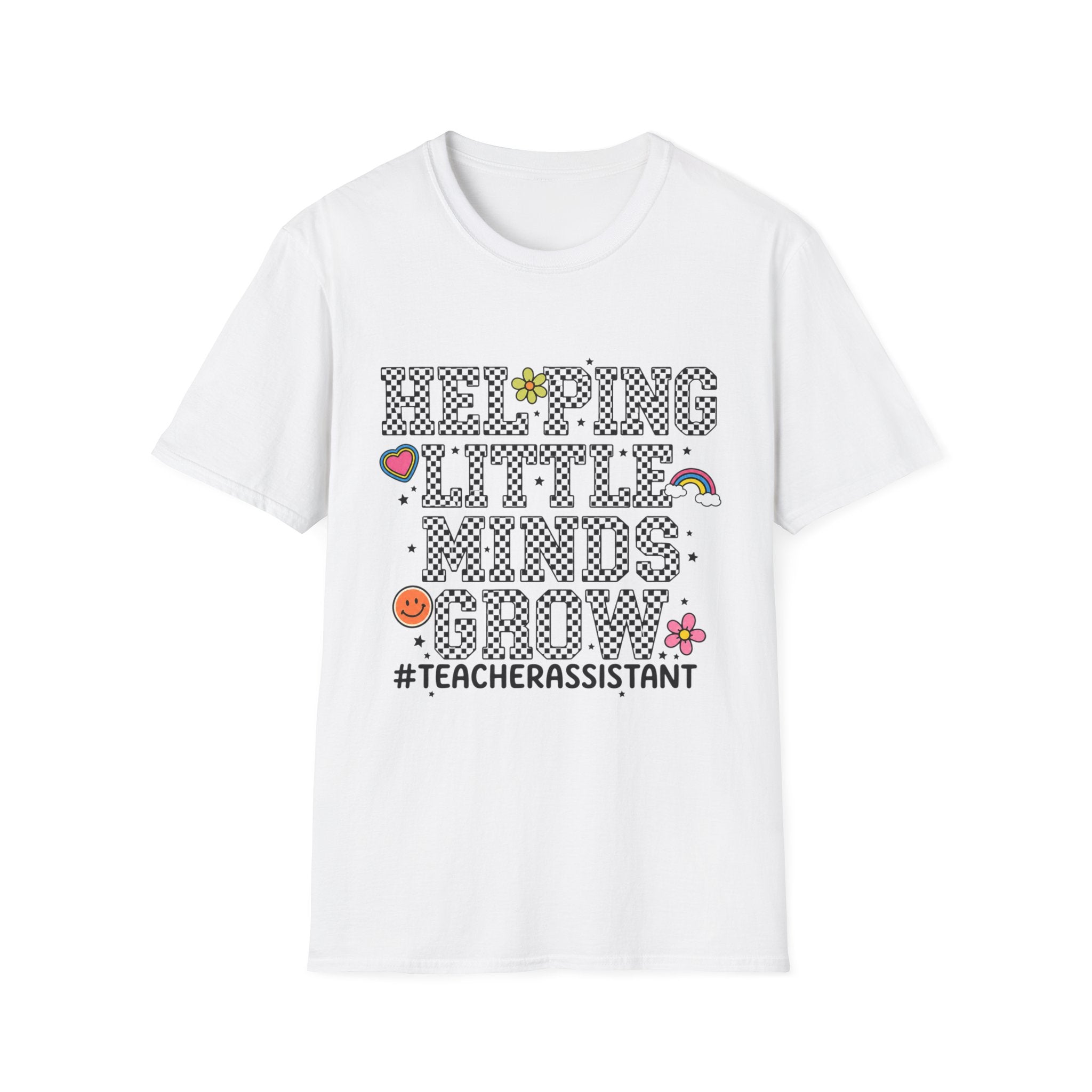 Helping Little Minds Grow T-Shirt — Cute Teacher Assistant Tee