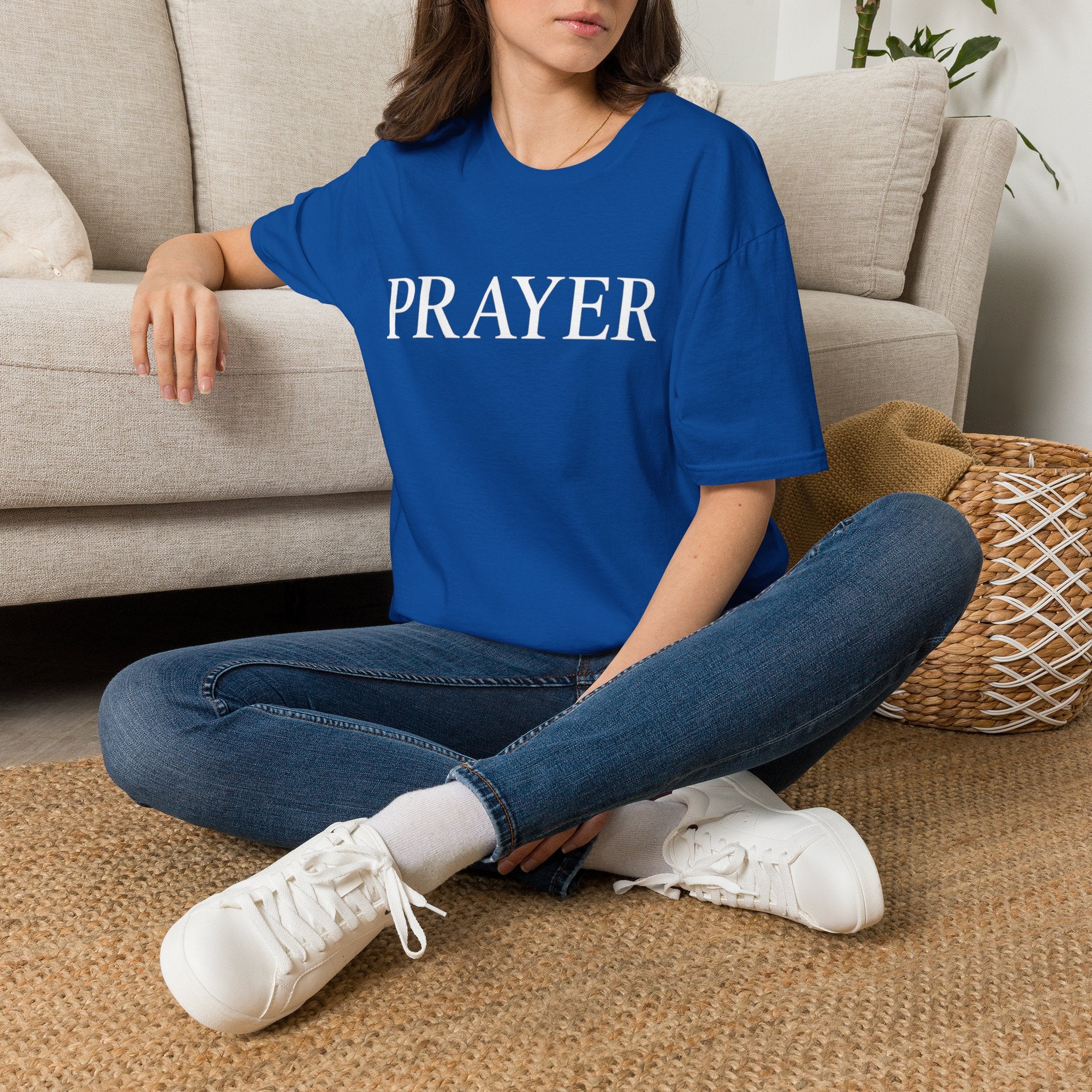Prayer T-Shirt — Minimal Faith Graphic Tee for Christians