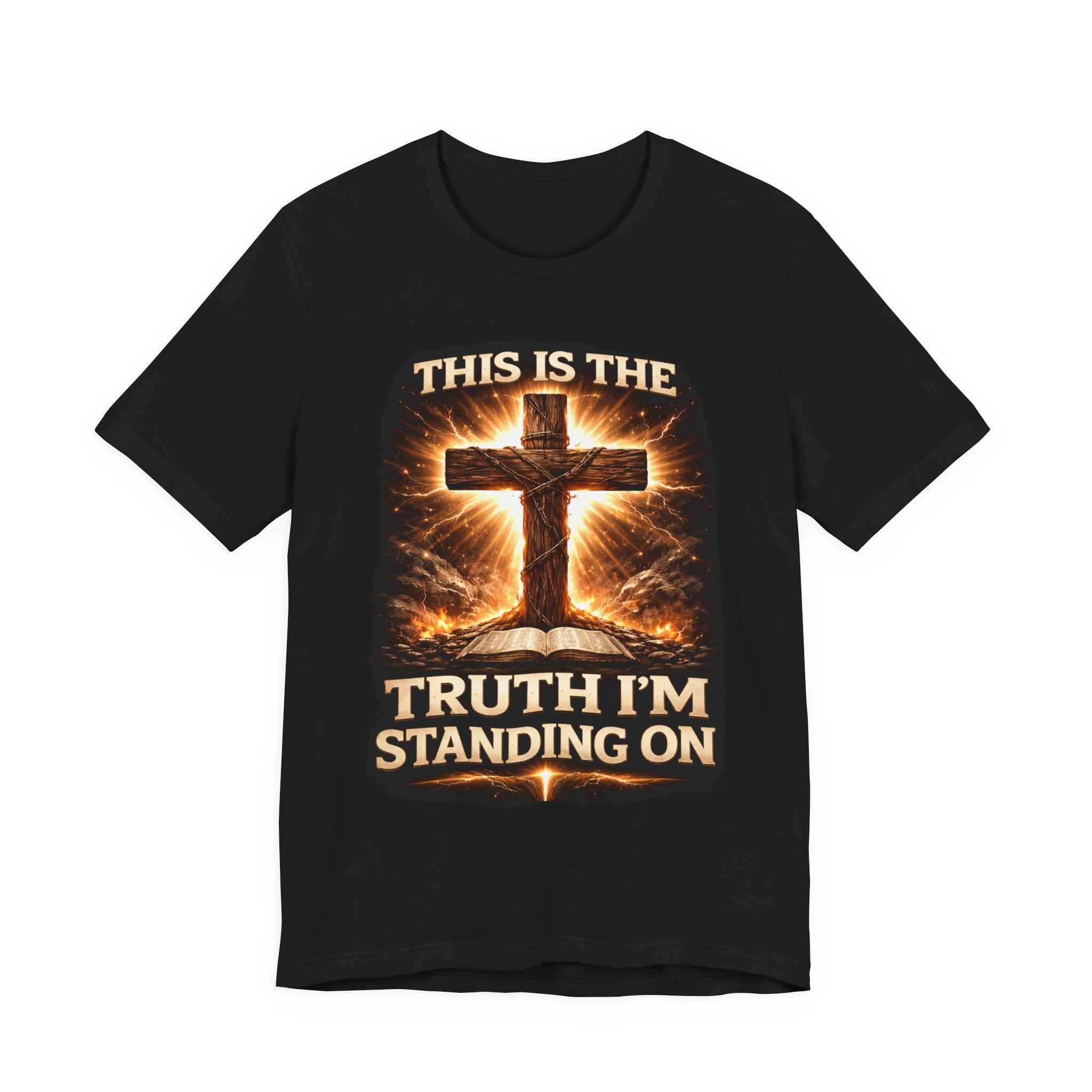 Christian Cross T-Shirt — "This Is The Truth I'm Standing On" Faith Tee