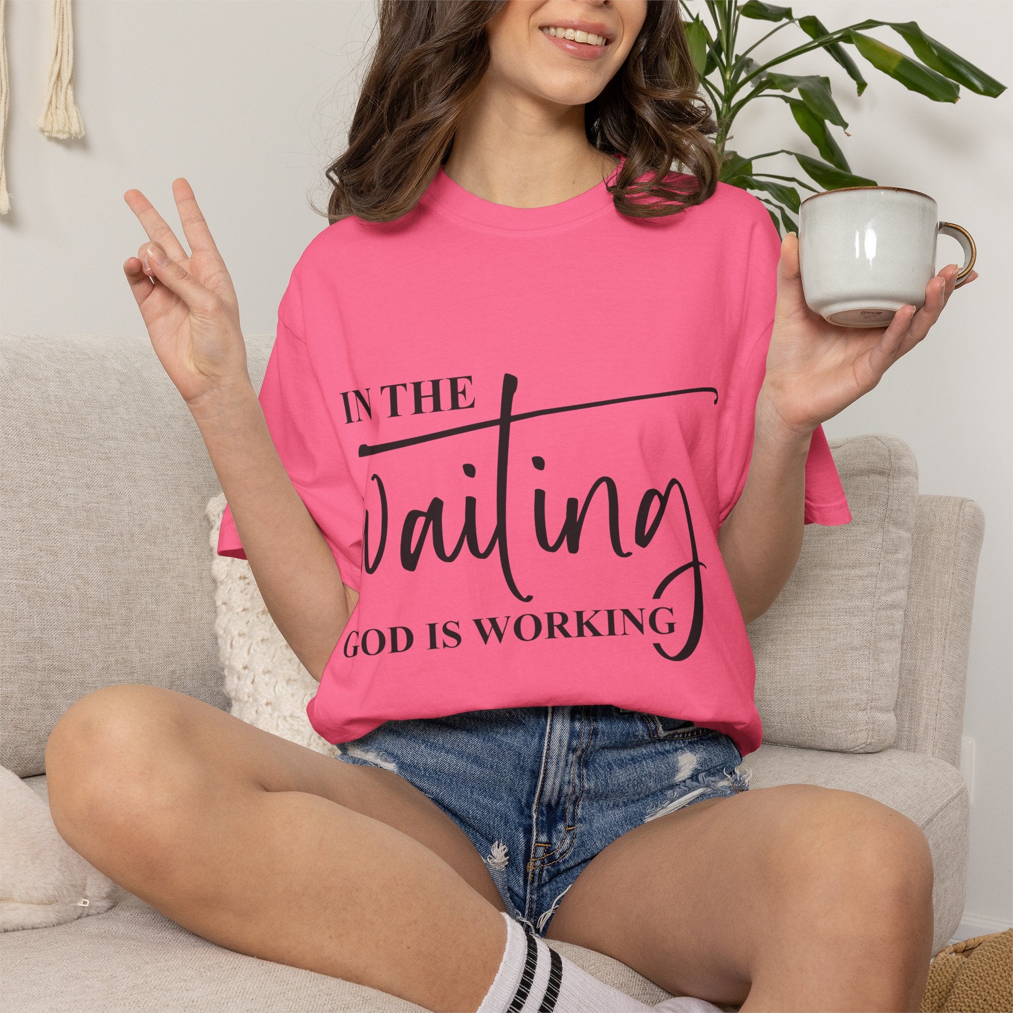 In the Waiting God Is Working Tee