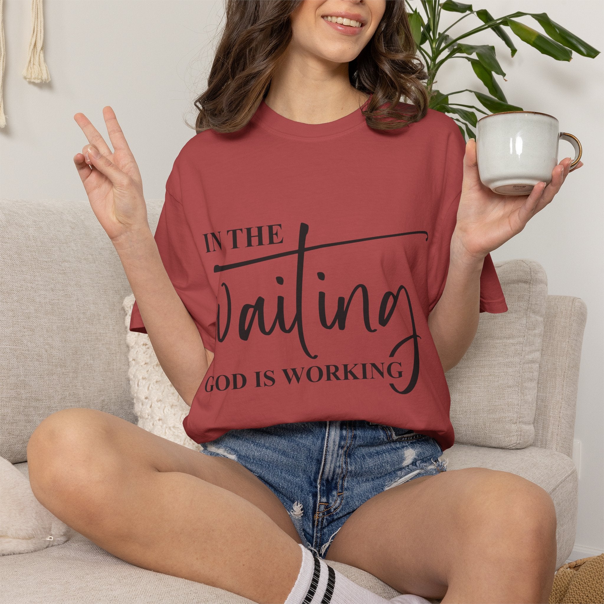 In the Waiting God Is Working Tee