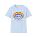 God's Promise Rainbow T-Shirt — Inspirational Christian Faith Tee