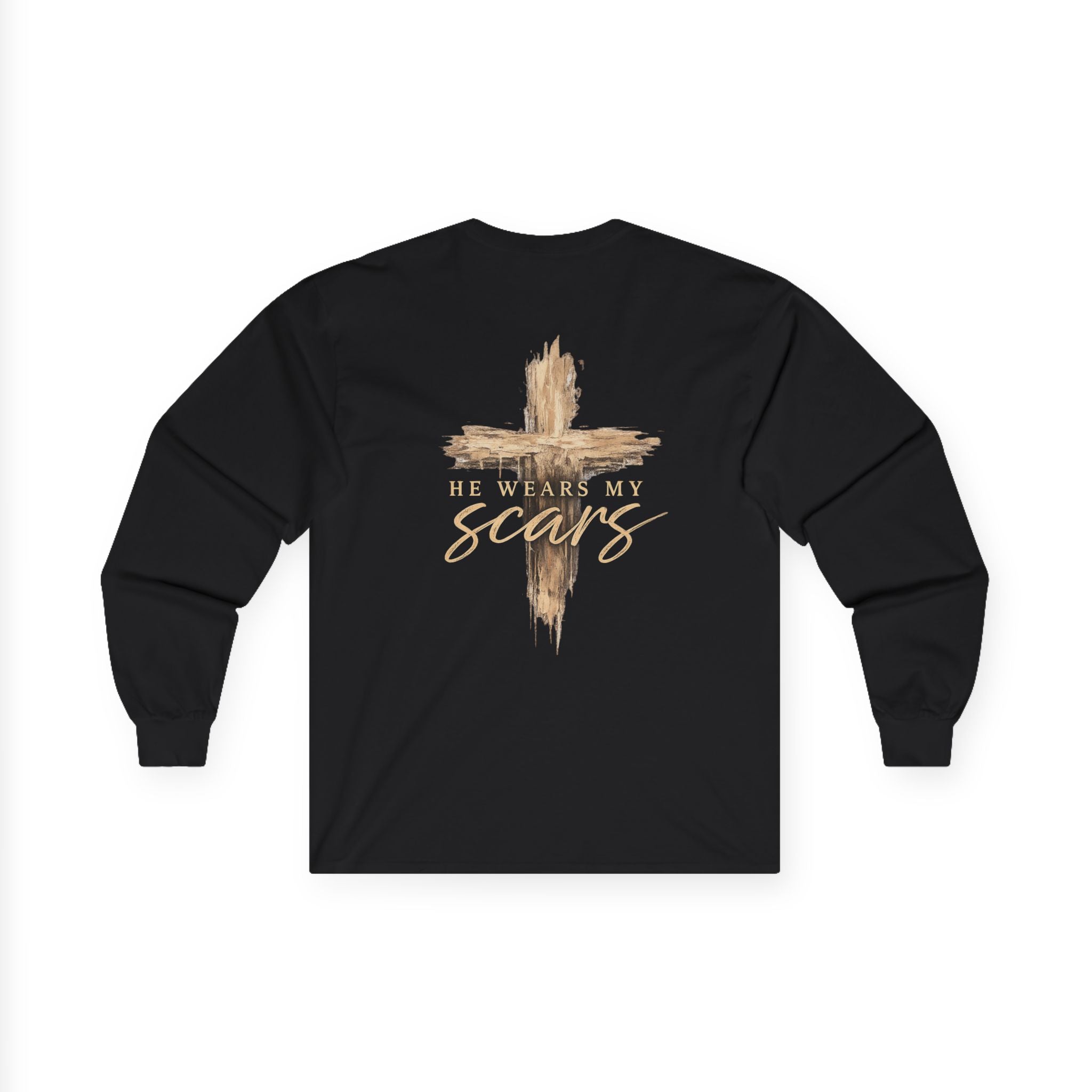 He Wears My Scars Long Sleeve Tee
