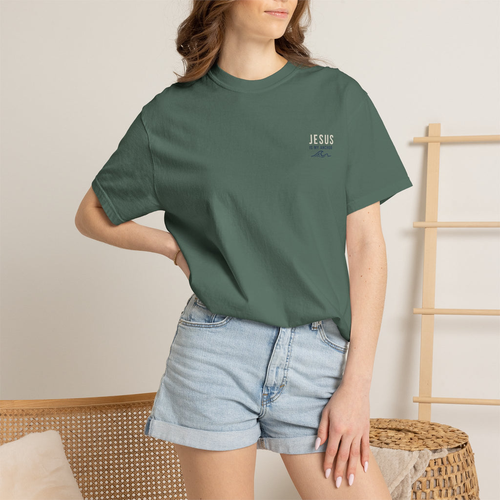 Jesus Is My Anchor T-Shirt — Christian Surf Sunset Tee