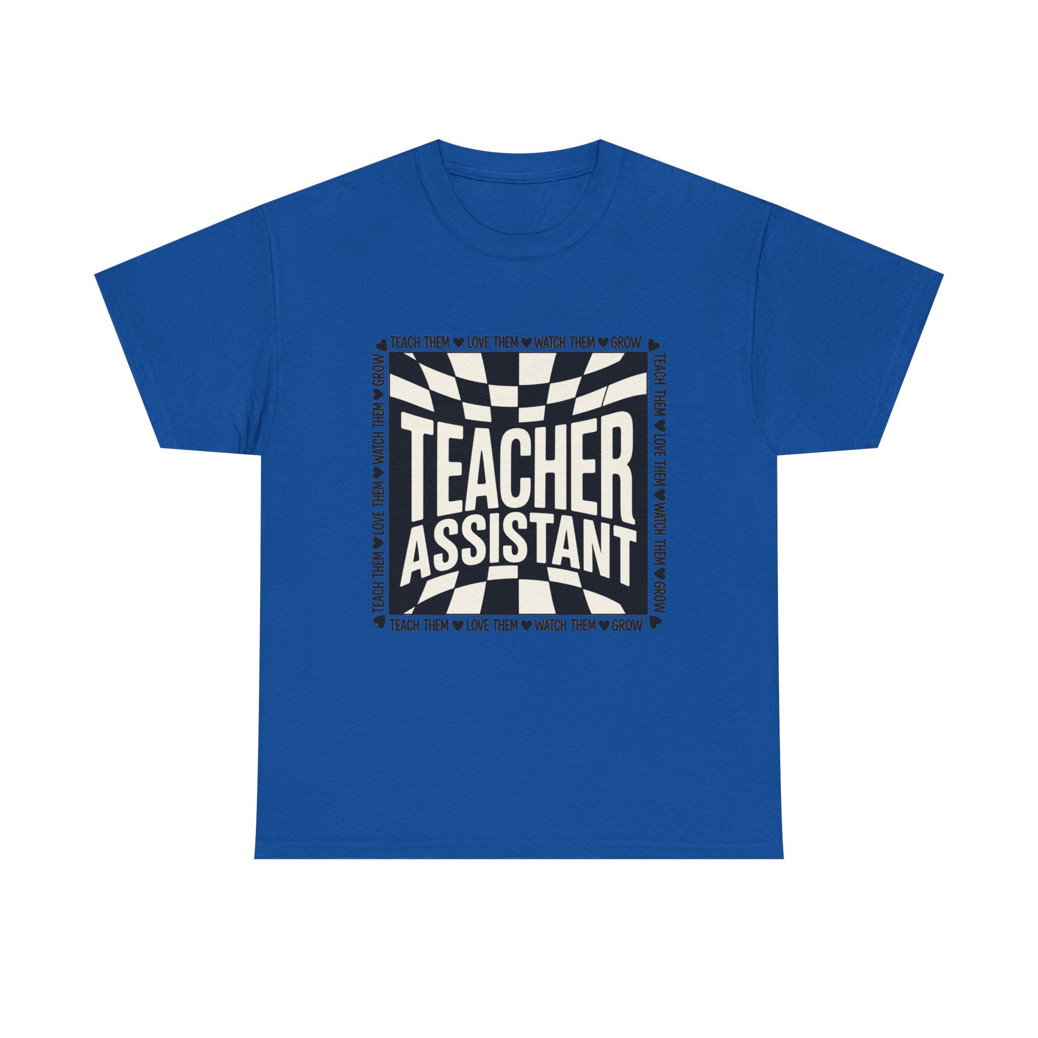 Teacher Assistant Retro Checkerboard Tee — Teacher Assistant Appreciation Shirt