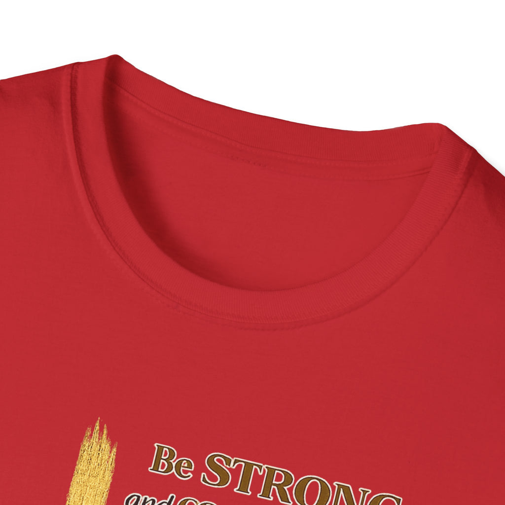 Class of 2026 Graduation T-Shirt — Gold Cross & Joshua 1:9 Inspirational Tee