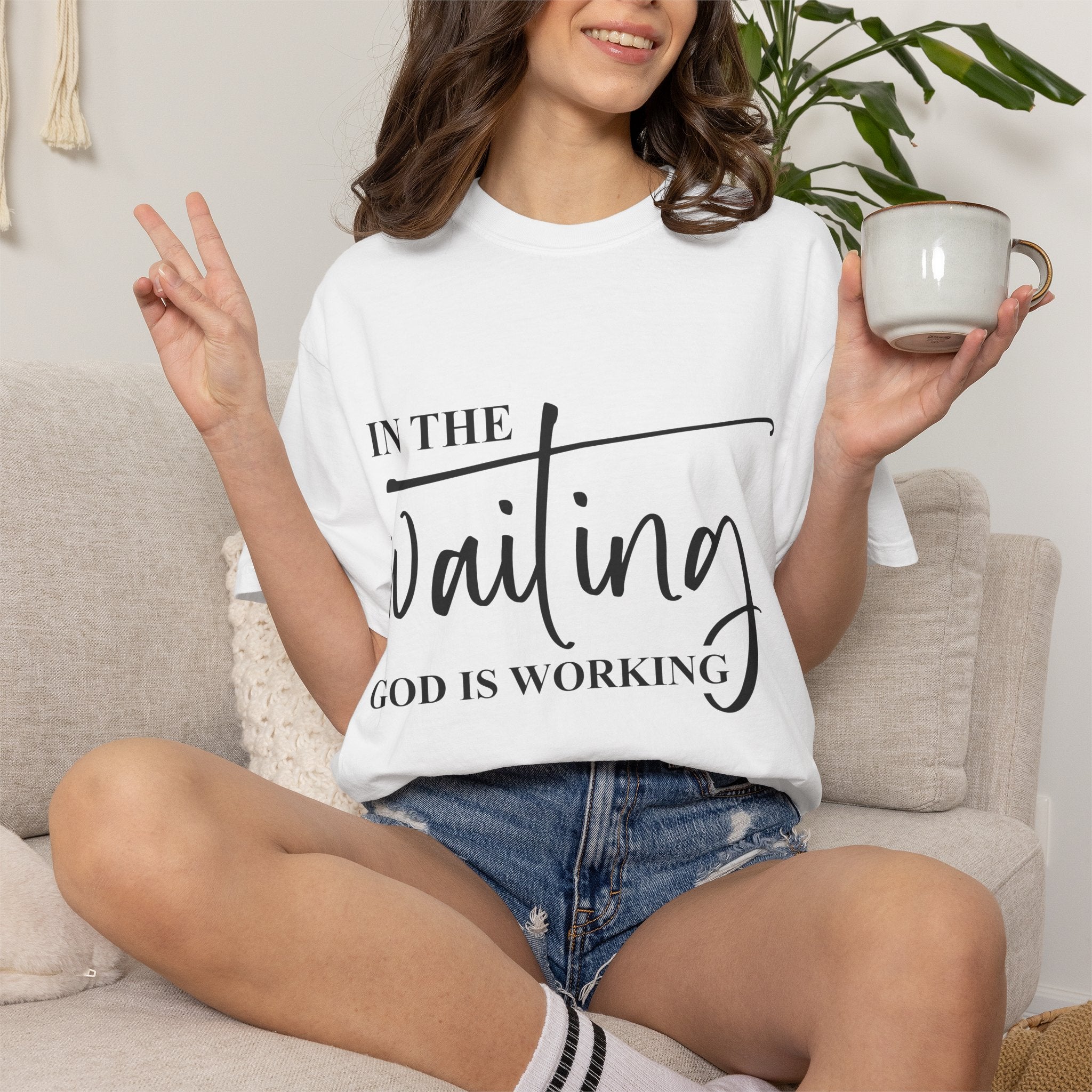In the Waiting God Is Working Tee