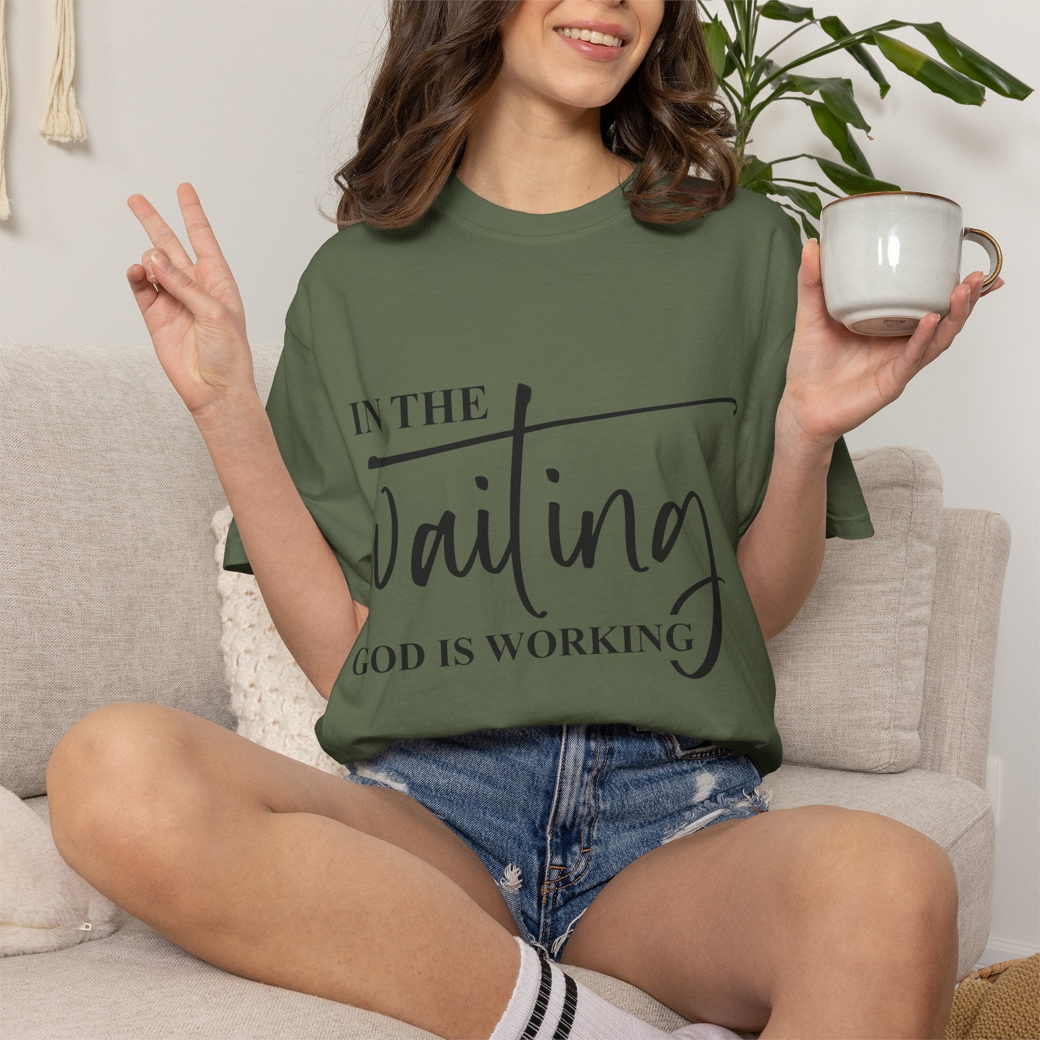 In the Waiting God Is Working Tee