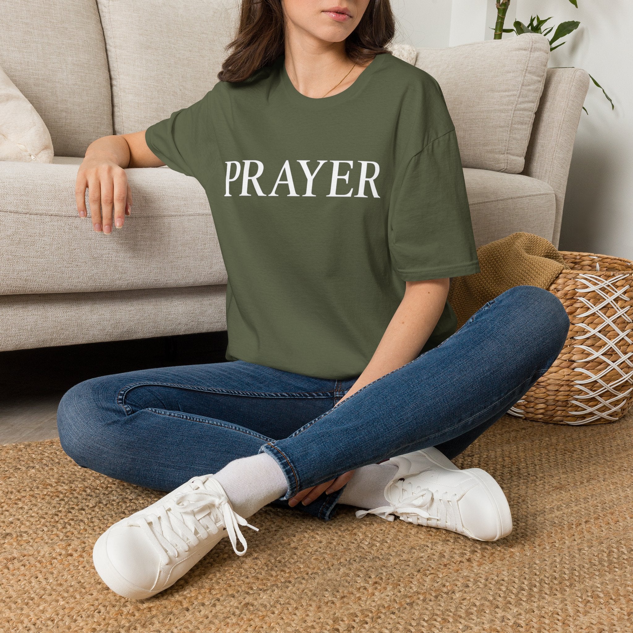Prayer T-Shirt — Minimal Faith Graphic Tee for Christians
