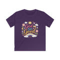 Kids Tee — "God Is So Good" Pastel Rainbow Christian Shirt