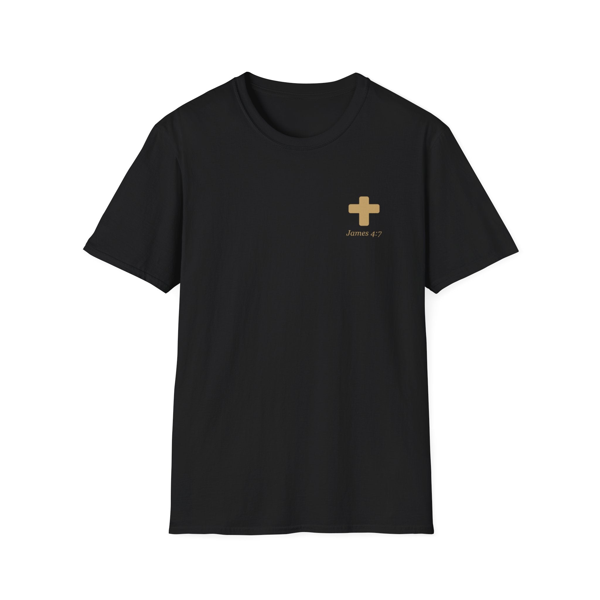 Worship So Loud Christian T-Shirt — Faith Tee with Cross (James 4:7)