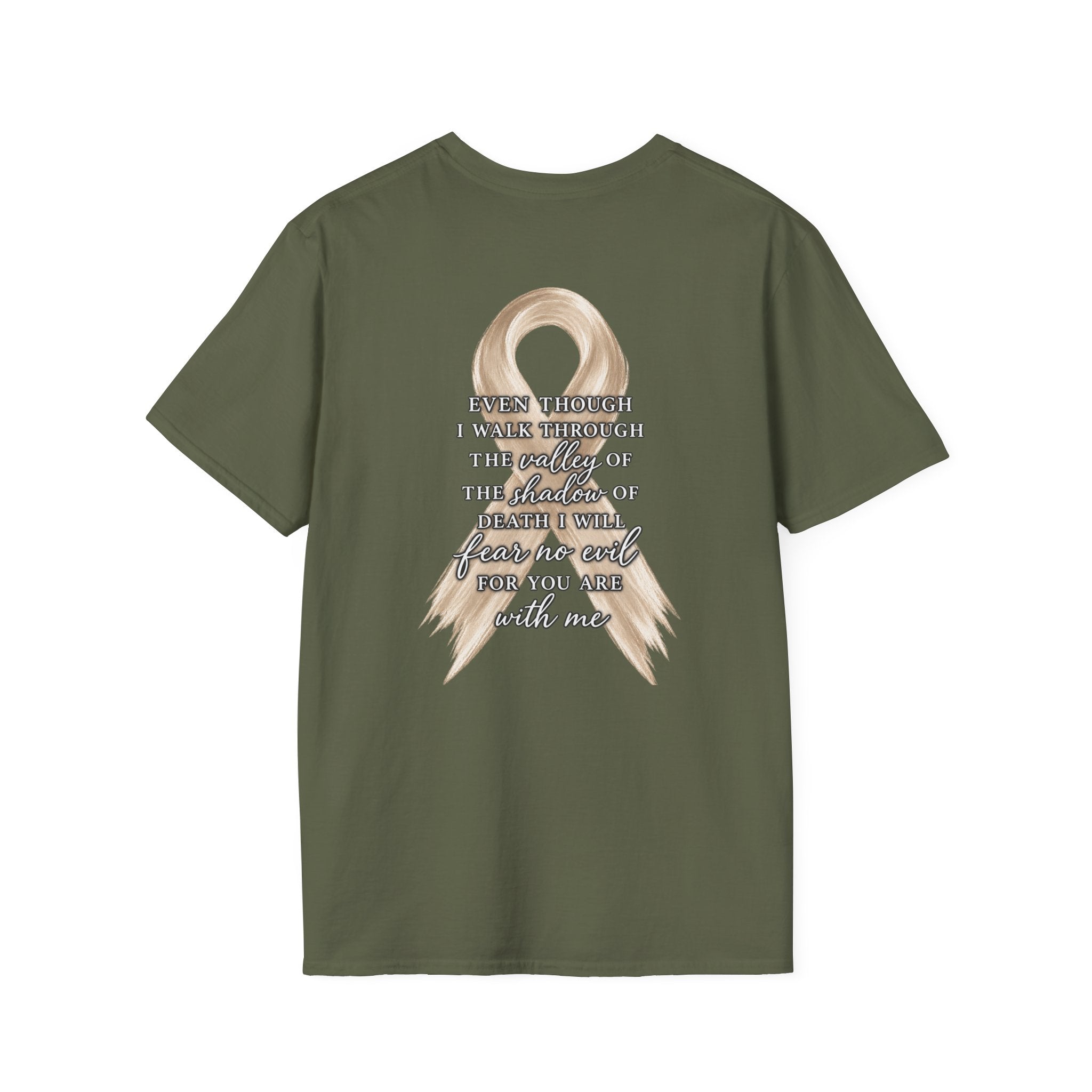 Psalm 23:4 Minimalist Christian T-Shirt — Faith Comfort Tee