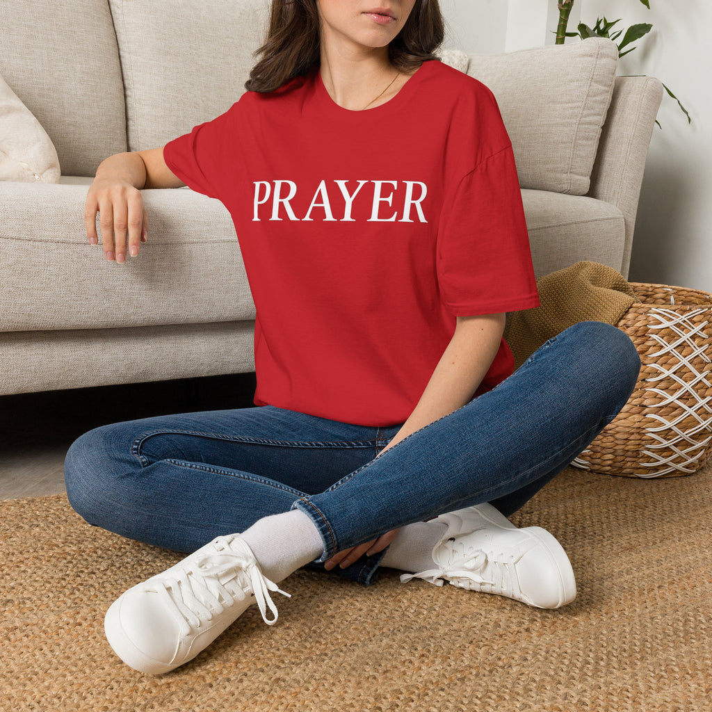 Prayer T-Shirt — Minimal Faith Graphic Tee for Christians