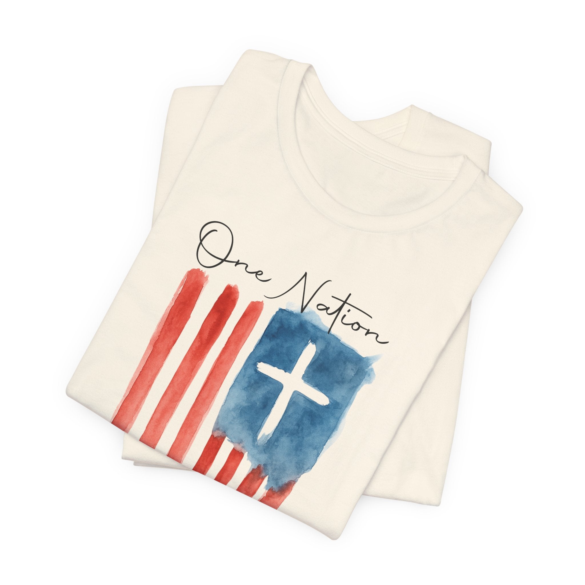 One Nation Under God Flag T-Shirt — Christian American Patriotic Tee