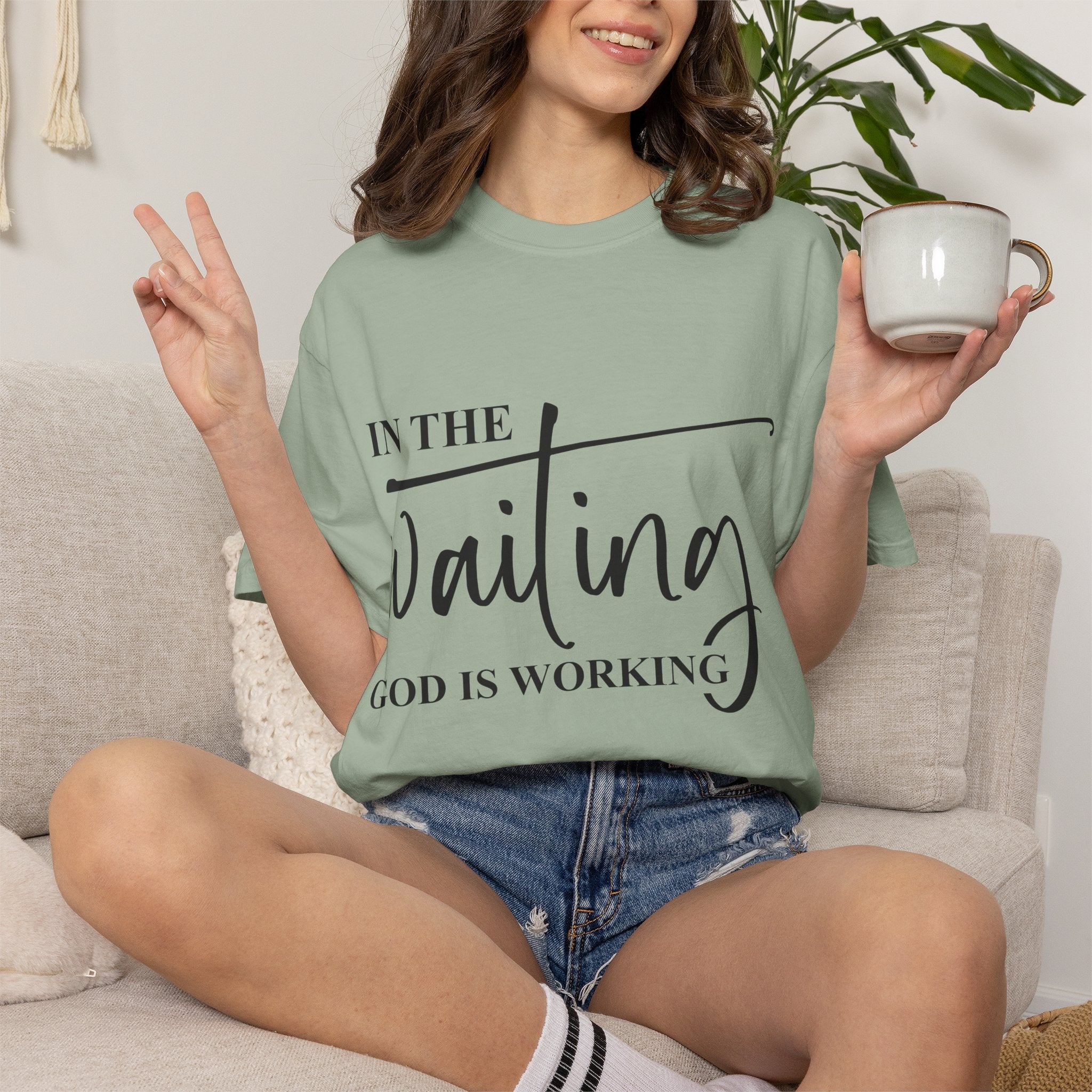 In the Waiting God Is Working Tee