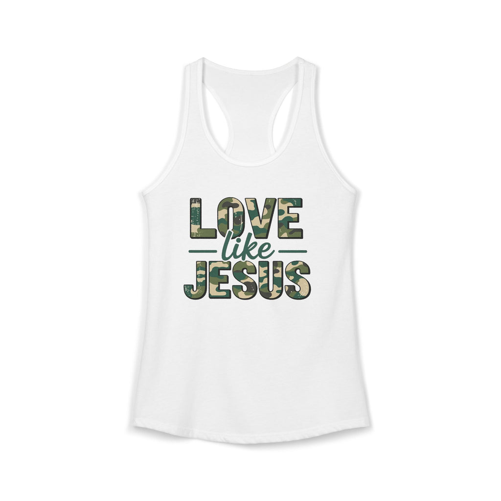 Love Like Jesus Racerback Tank — Inspirational Christian