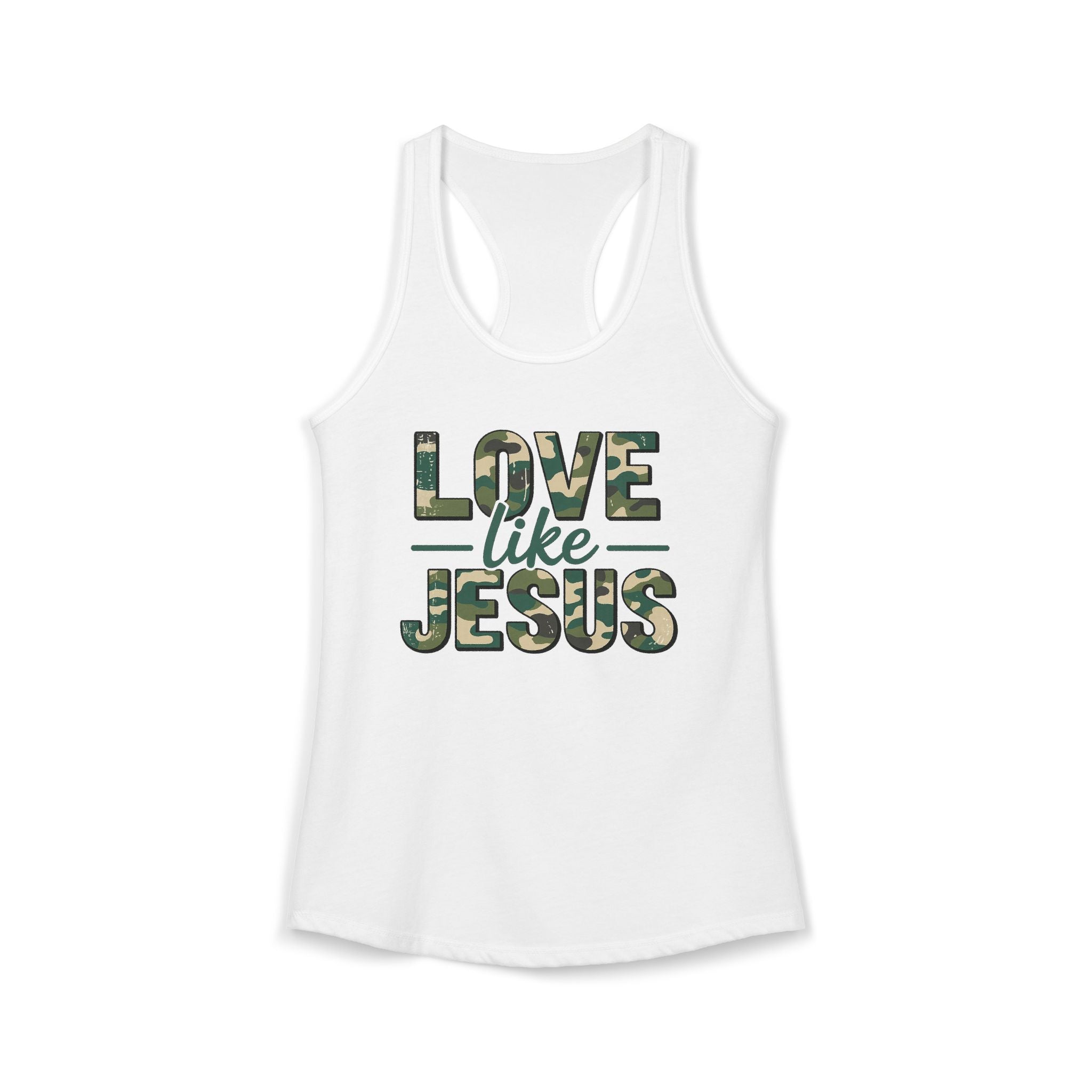 Love Like Jesus Racerback Tank — Inspirational Christian