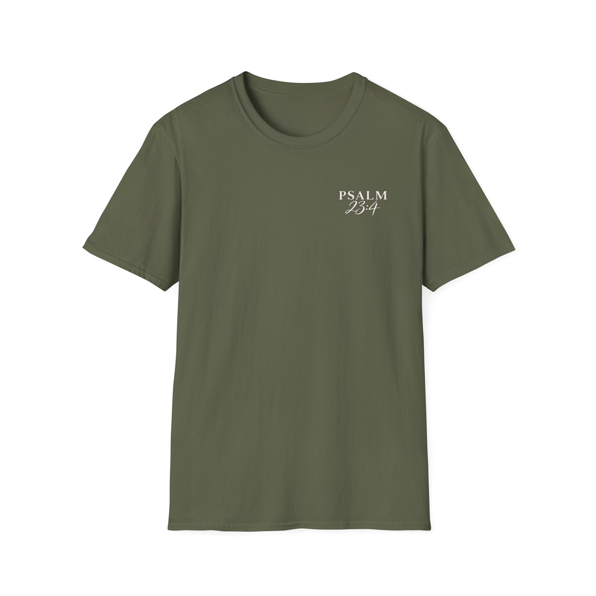 Psalm 23:4 Minimalist Christian T-Shirt — Faith Comfort Tee