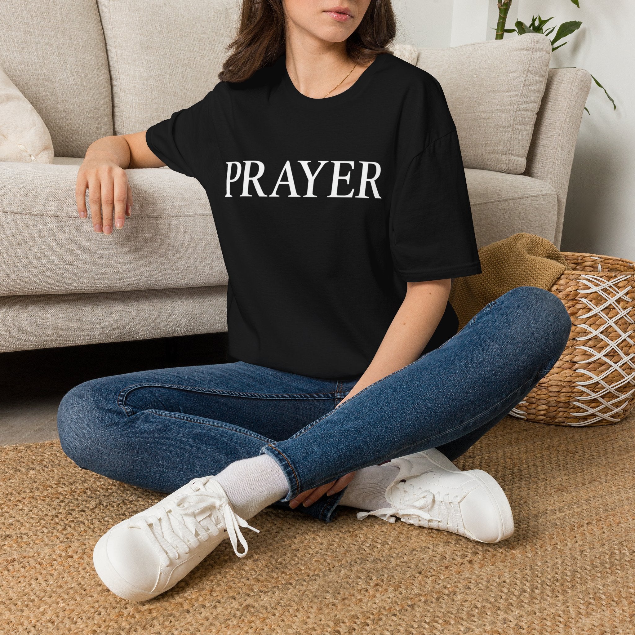 Prayer T-Shirt — Minimal Faith Graphic Tee for Christians