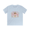 Kids Tee — "God Made Me Lovely" Floral Psalm 139:14 Christian Shirt