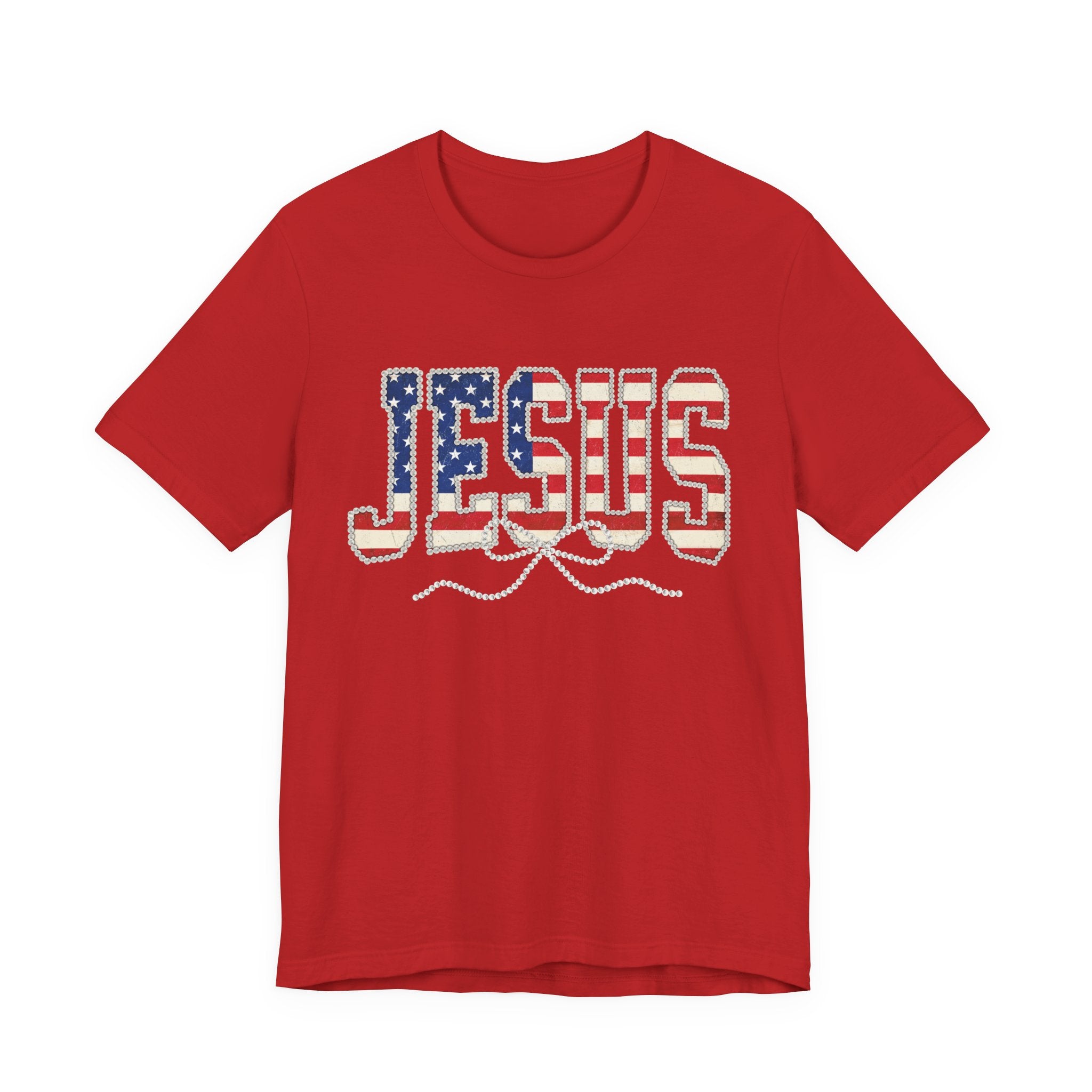 Jesus Patriotic Tee — American Flag Christian T-Shirt