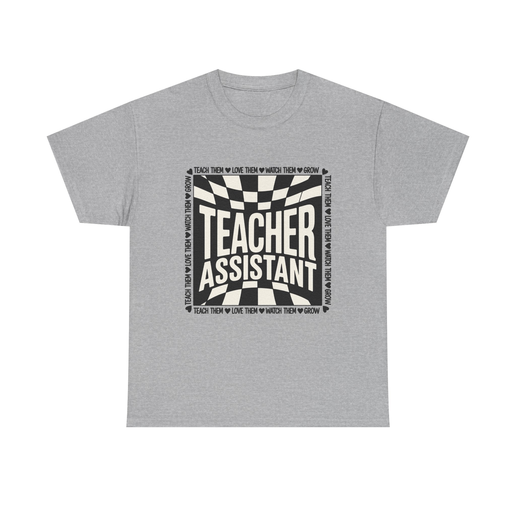 Teacher Assistant Retro Checkerboard Tee — Teacher Assistant Appreciation Shirt