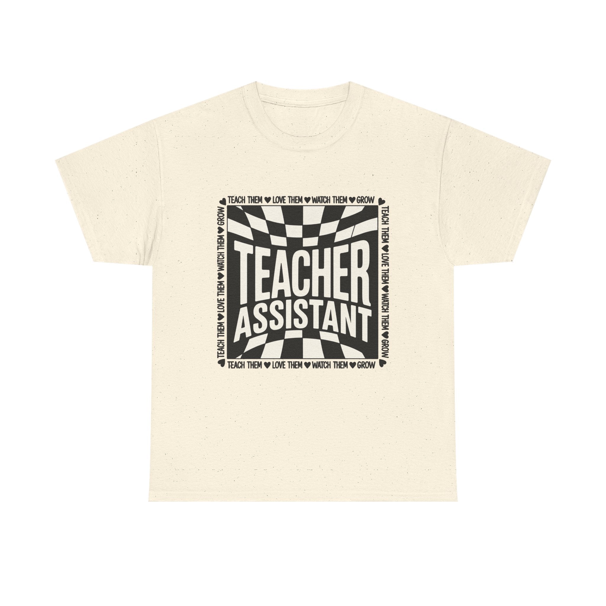 Teacher Assistant Retro Checkerboard Tee — Teacher Assistant Appreciation Shirt