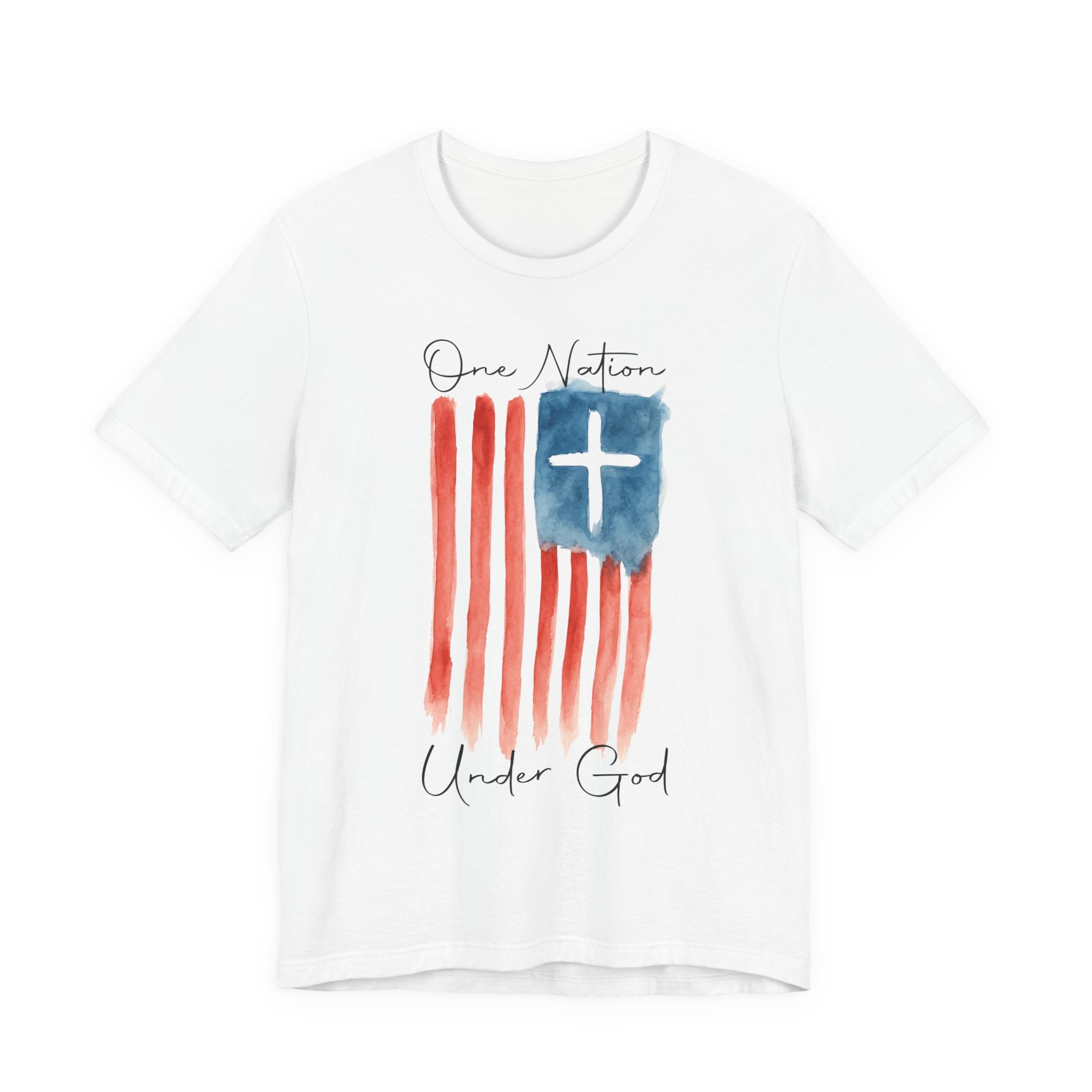 One Nation Under God Flag T-Shirt — Christian American Patriotic Tee
