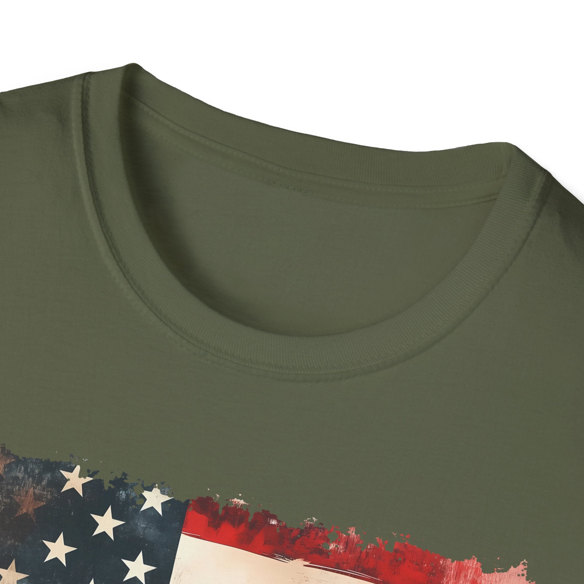 Brave American Flag Unisex T-Shirt — Patriotic Military Tribute Tee