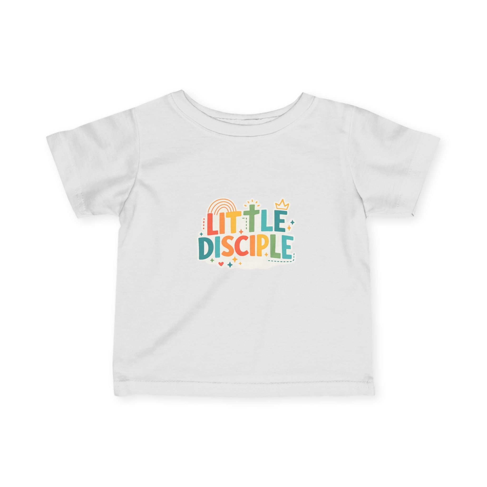 Infant Tee - "Little Disciple" Colorful Rainbow Baby Shirt
