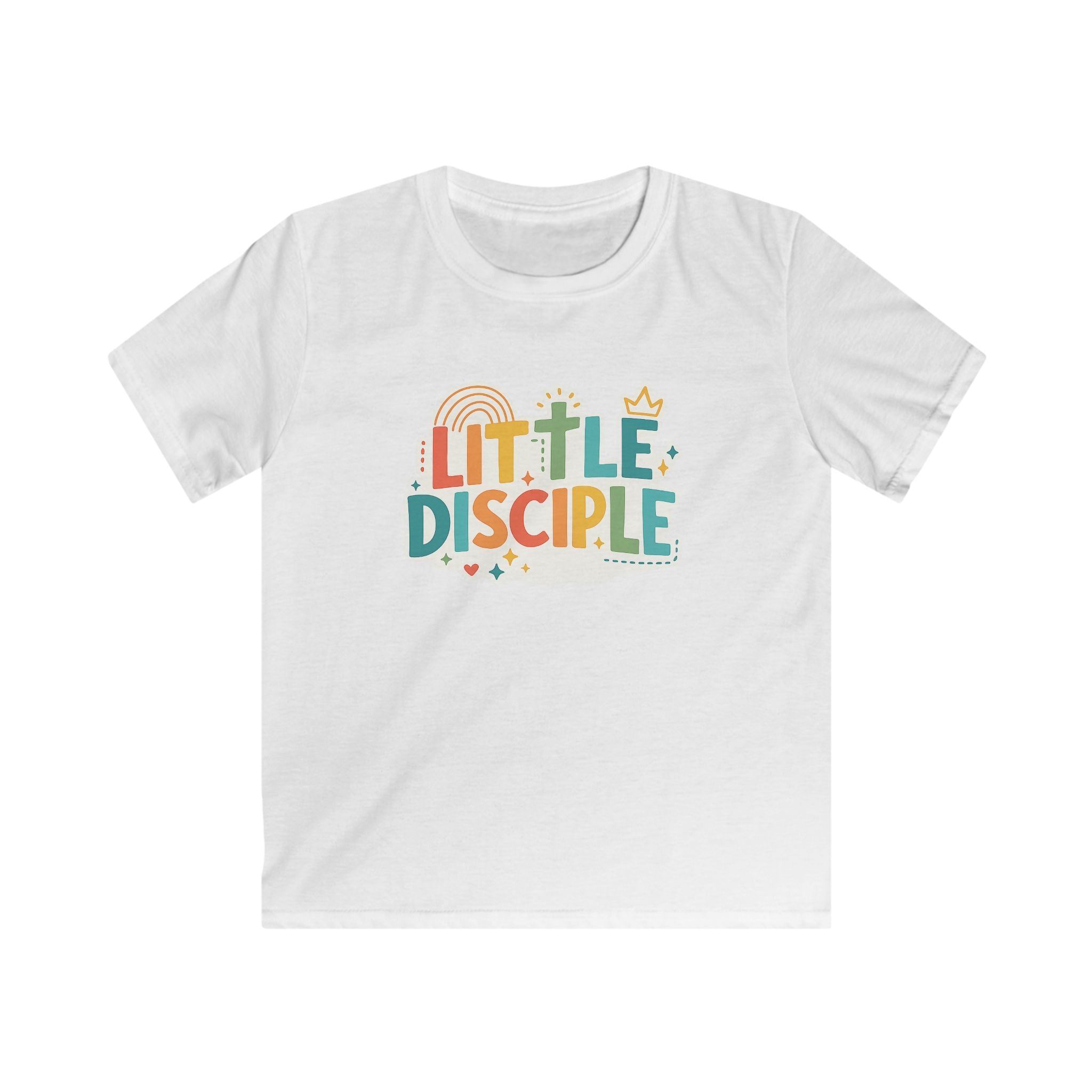 Kids Tee - "Little Disciple" Colorful Christian Faith Shirt for Toddlers & Children