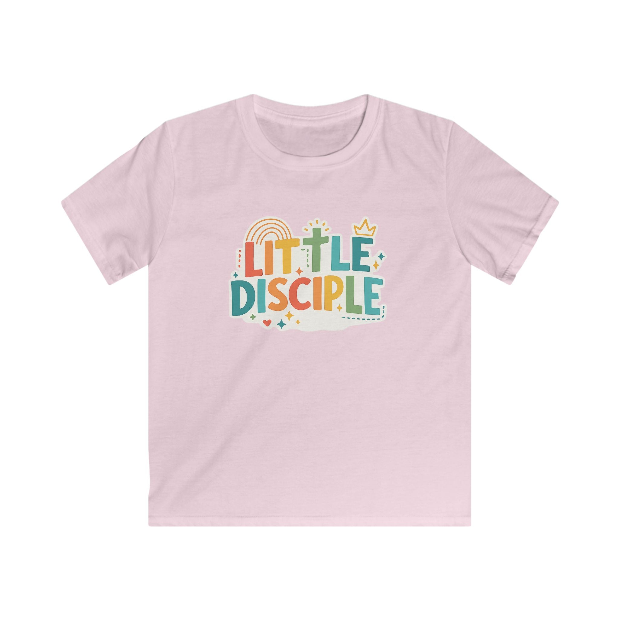 Kids Tee - "Little Disciple" Colorful Christian Faith Shirt for Toddlers & Children