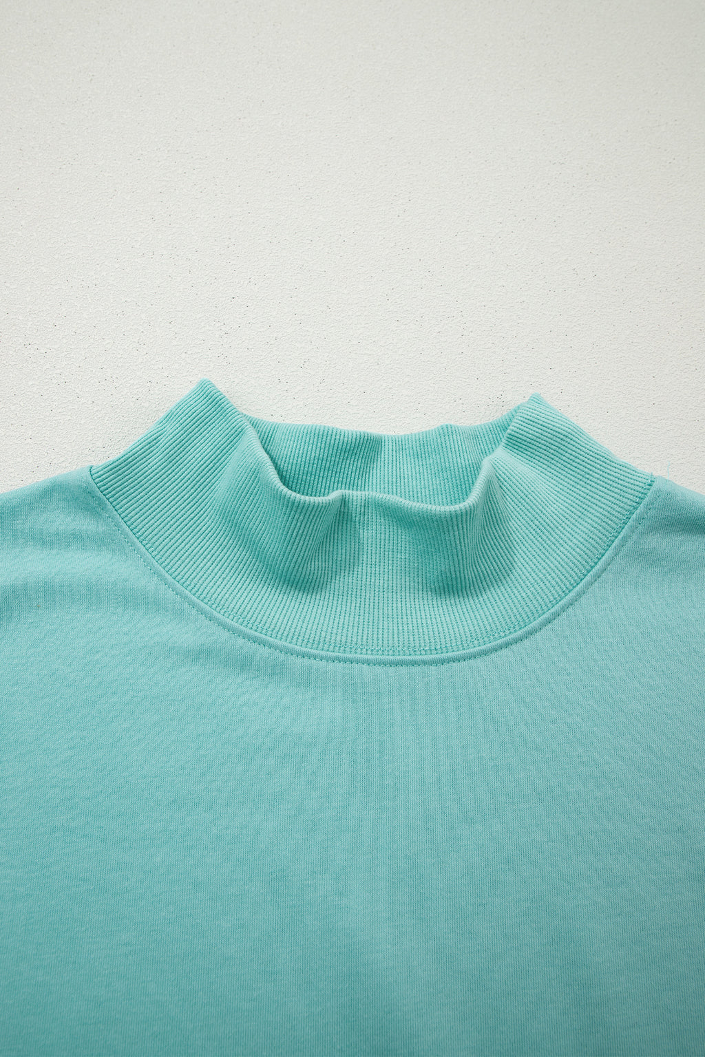 Pink Solid Color High Neck Cap Sleeve Loose Top