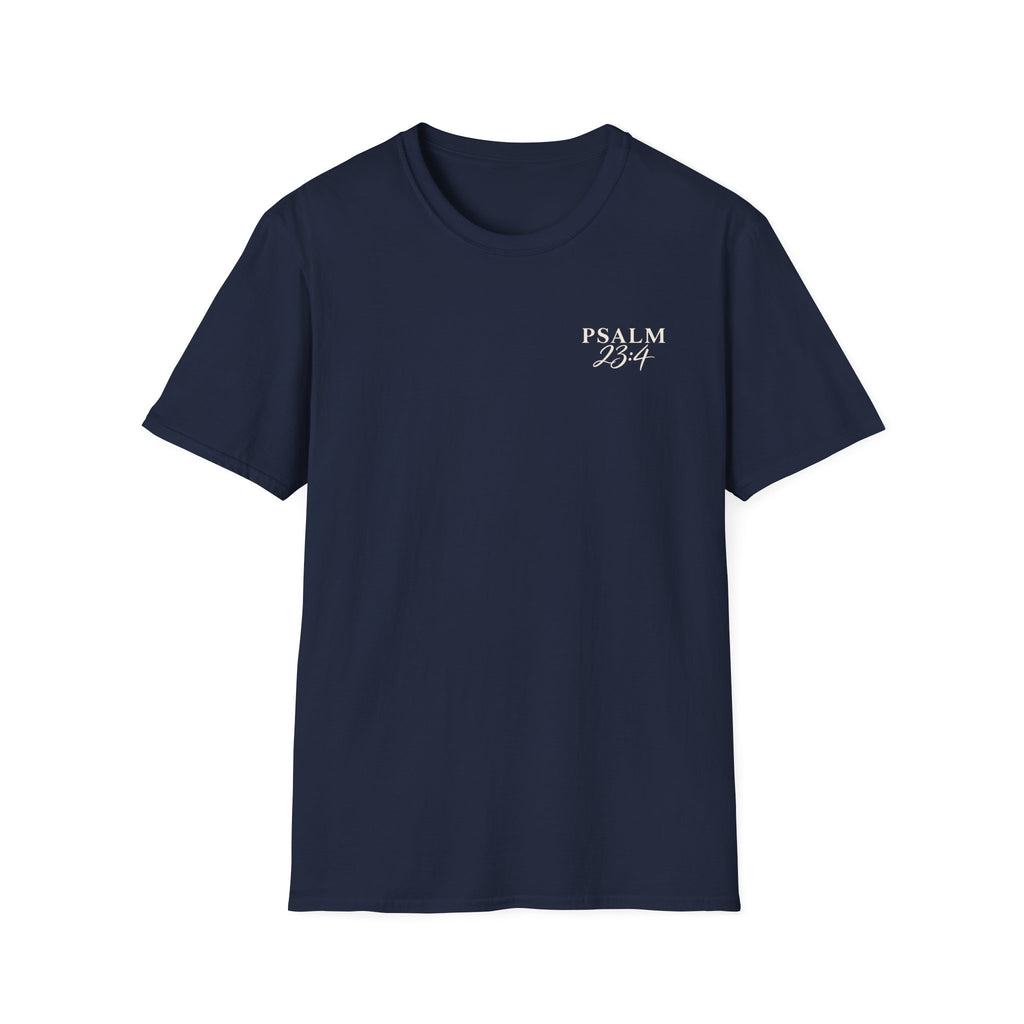 Psalm 23:4 Minimalist Christian T-Shirt — Faith Comfort Tee