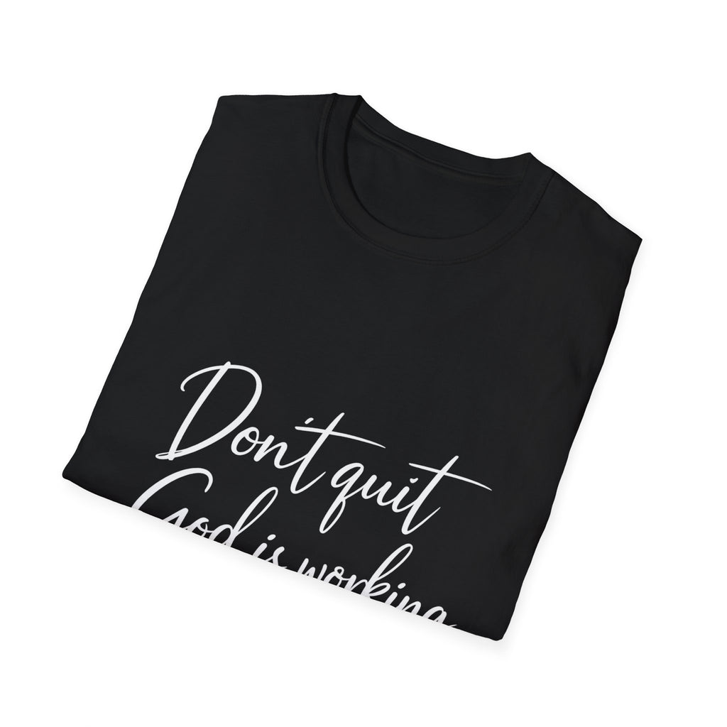 Don't Quit — Christian T-Shirt (Galatians 6:9 Inspirational Tee)