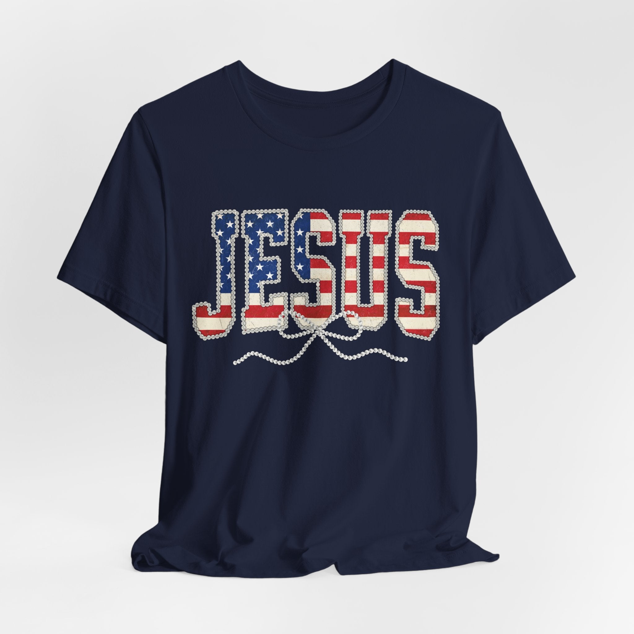 Jesus Patriotic Tee — American Flag Christian T-Shirt