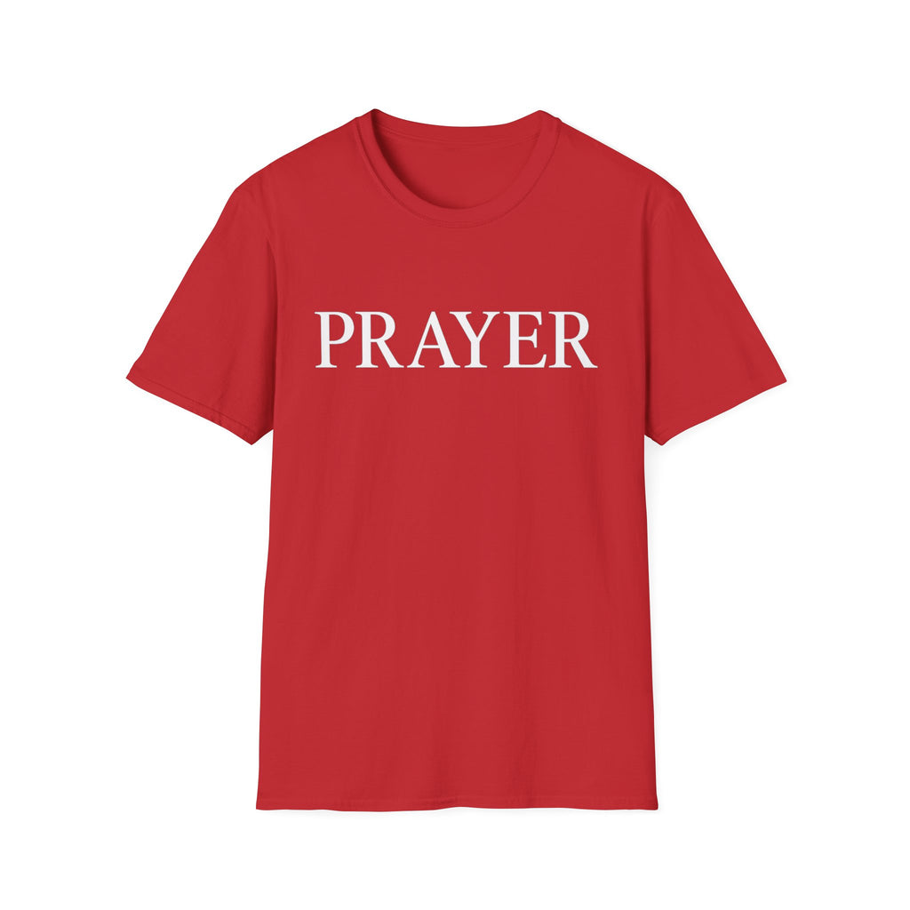 Prayer T-Shirt — Minimal Faith Graphic Tee for Christians