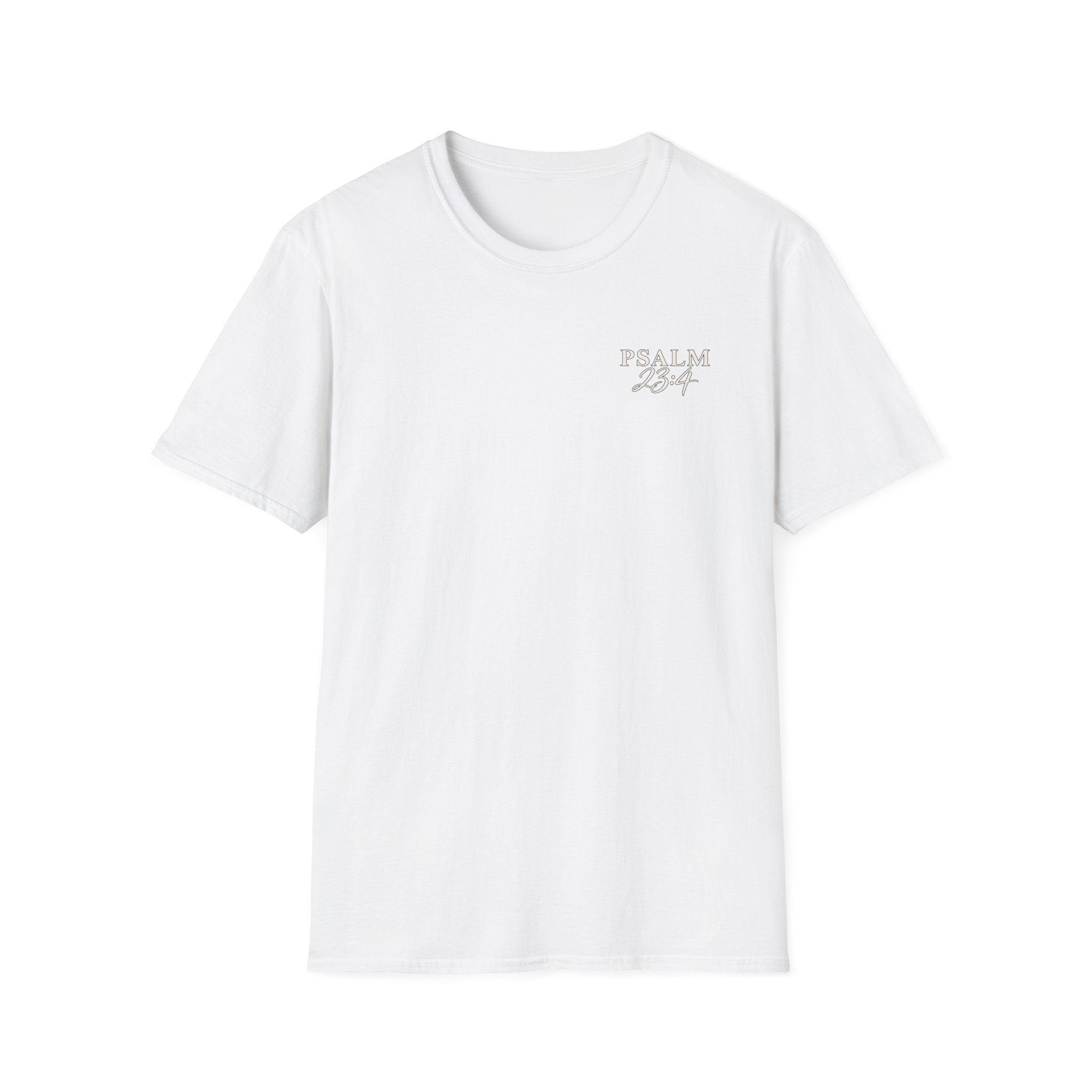Psalm 23:4 Minimalist Christian T-Shirt — Faith Comfort Tee