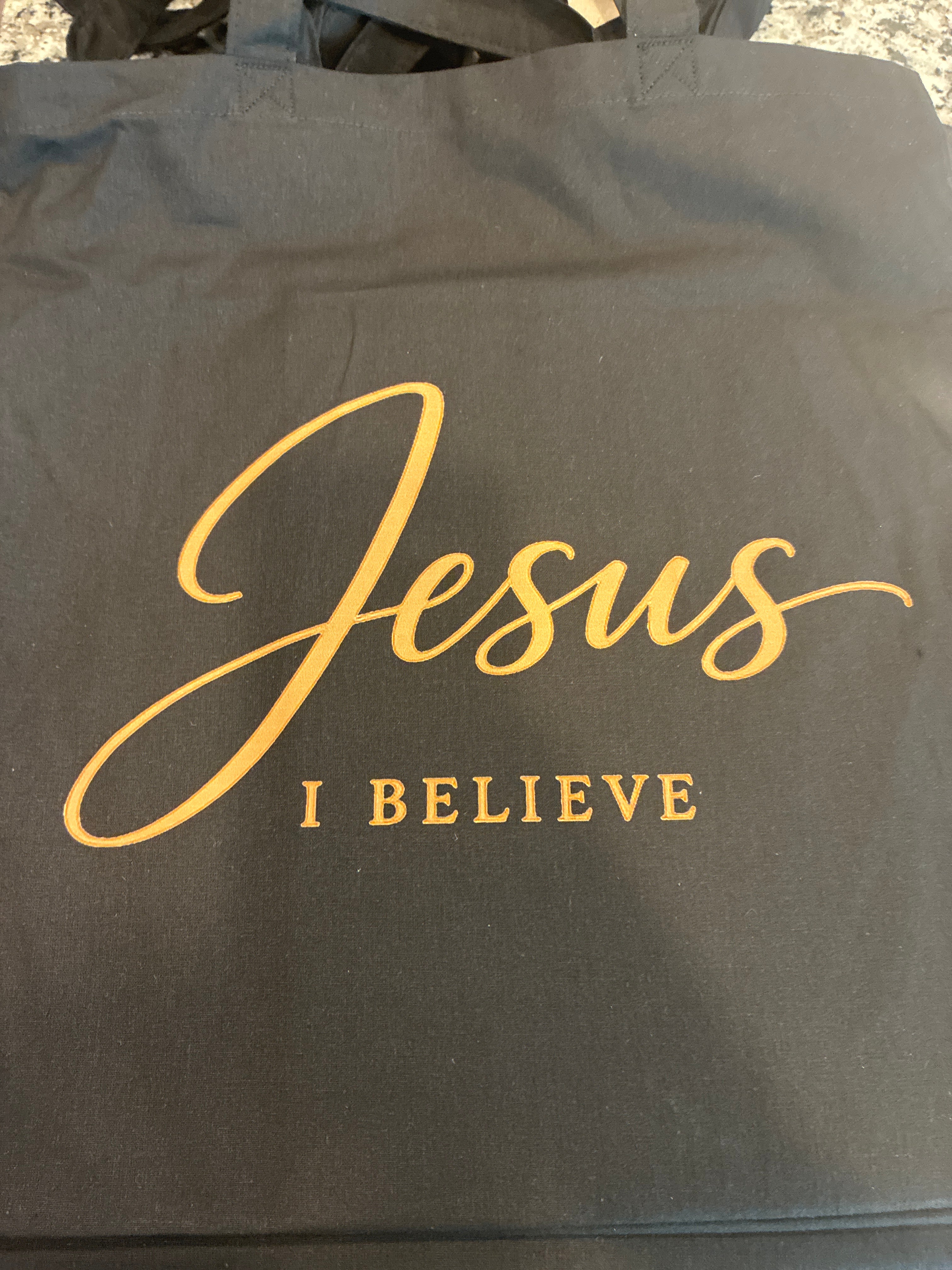 Jesus I Believe Tote Bag