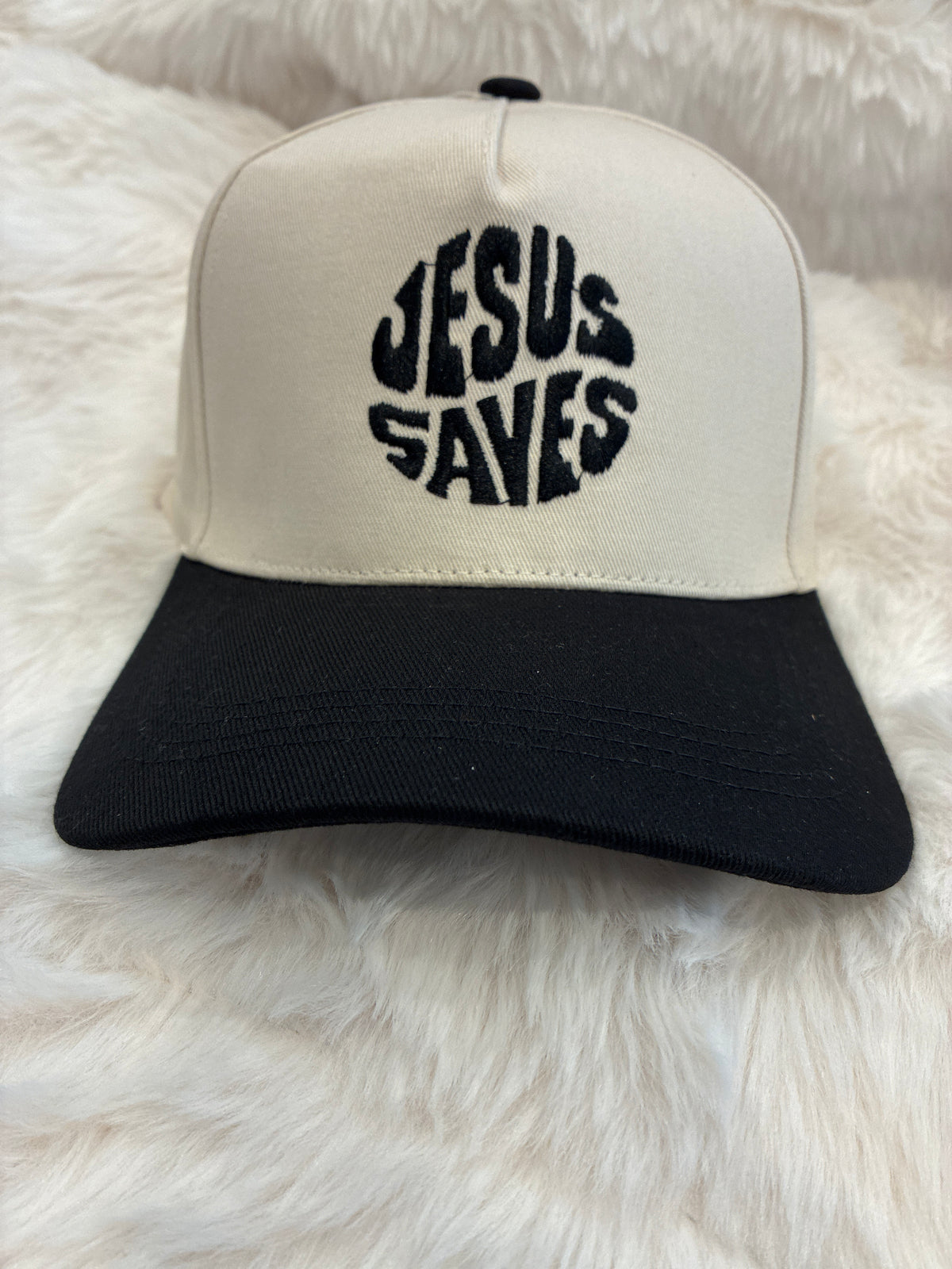 Jesus Saves Blk Hat