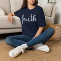 Faith Script T-Shirt — Inspirational Christian Tee