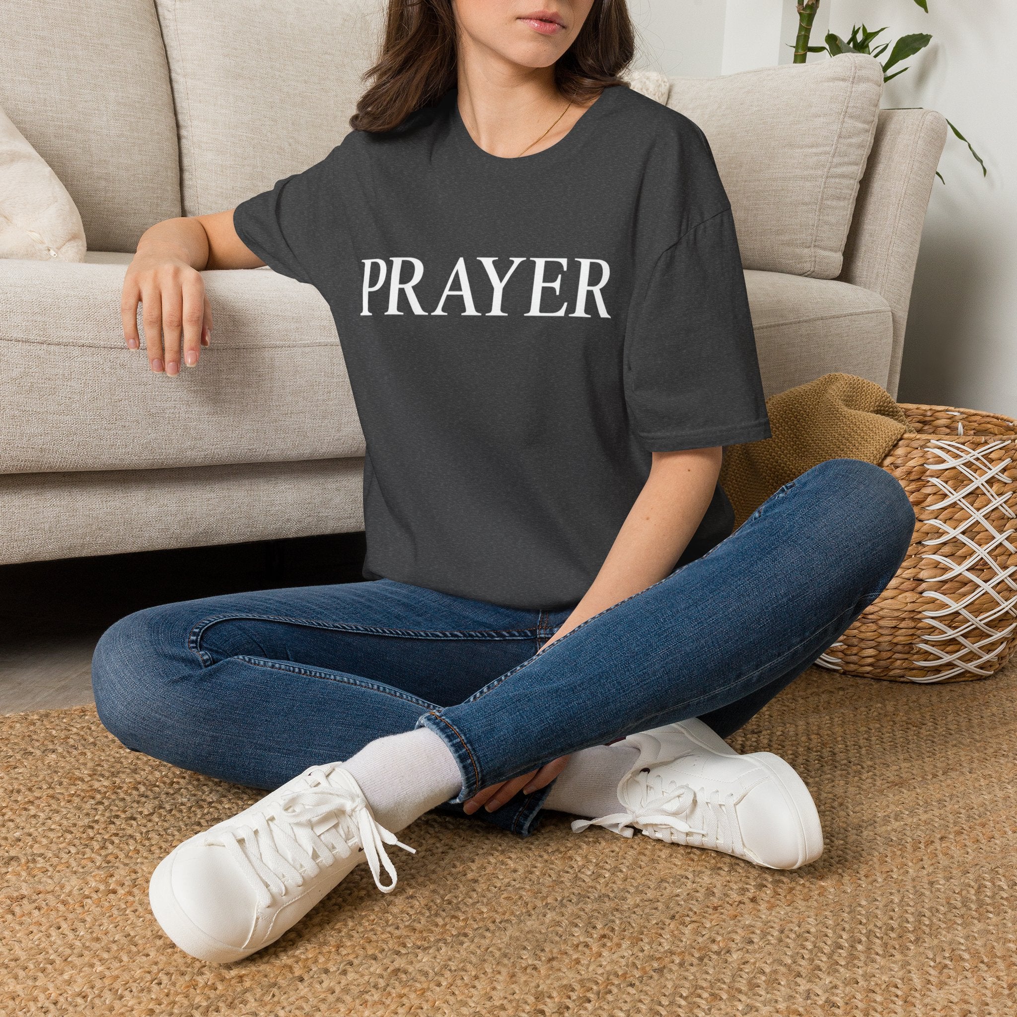 Prayer T-Shirt — Minimal Faith Graphic Tee for Christians