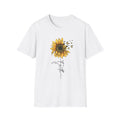 Sunflower Faith T-Shirt — Floral "Faith" Graphic Tee