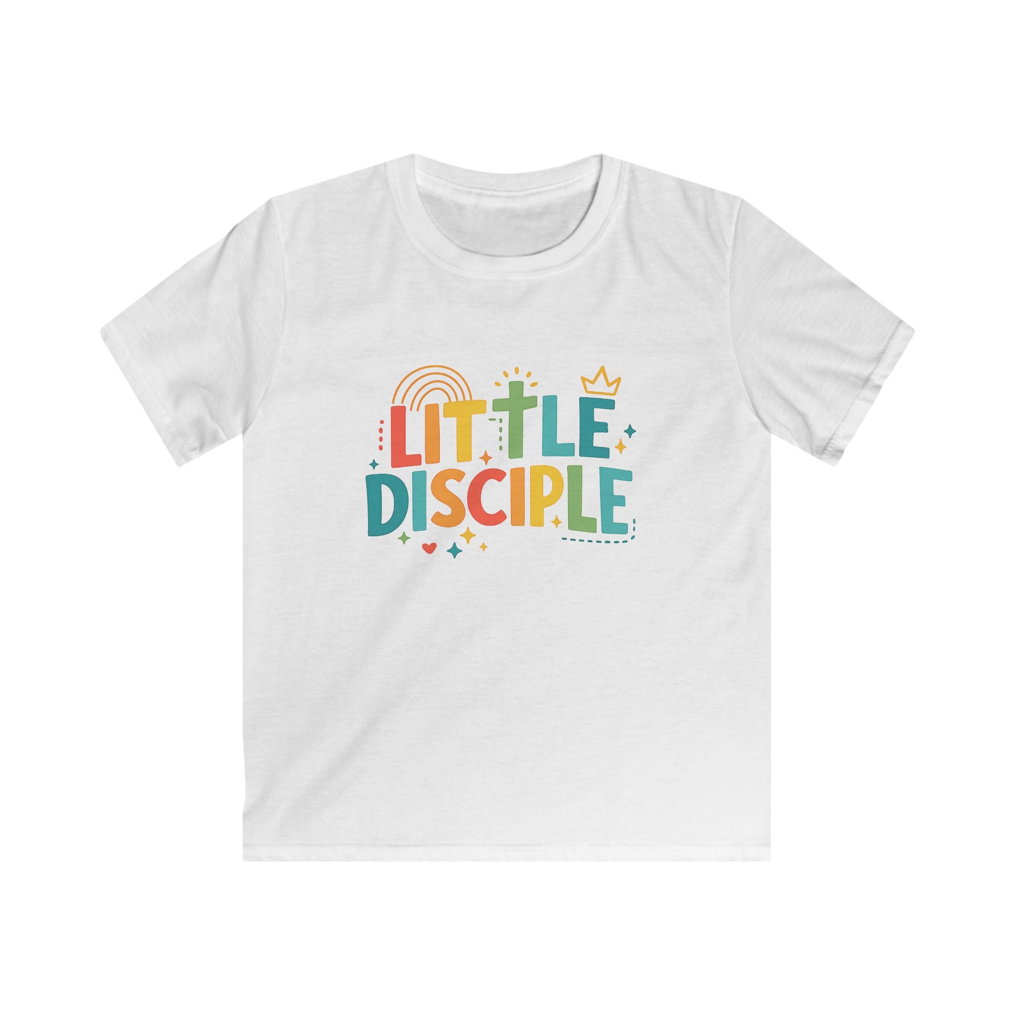 Kids Tee - "Little Disciple" Colorful Christian Faith Shirt for Toddlers & Children