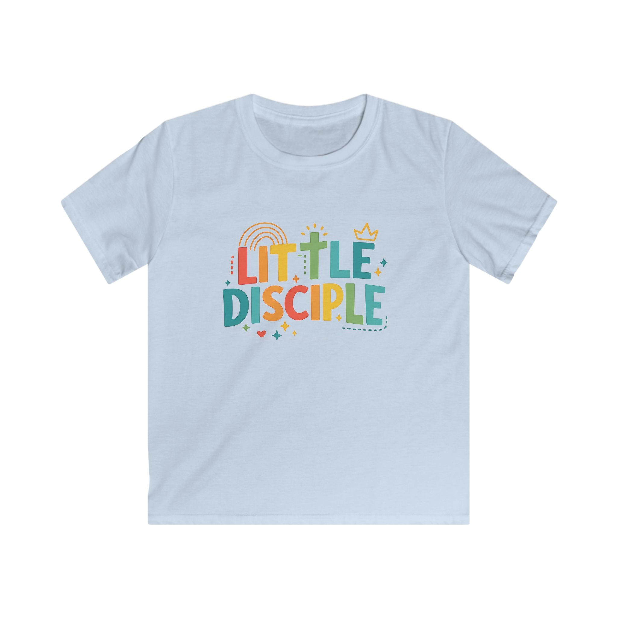 Kids Tee - "Little Disciple" Colorful Christian Faith Shirt for Toddlers & Children