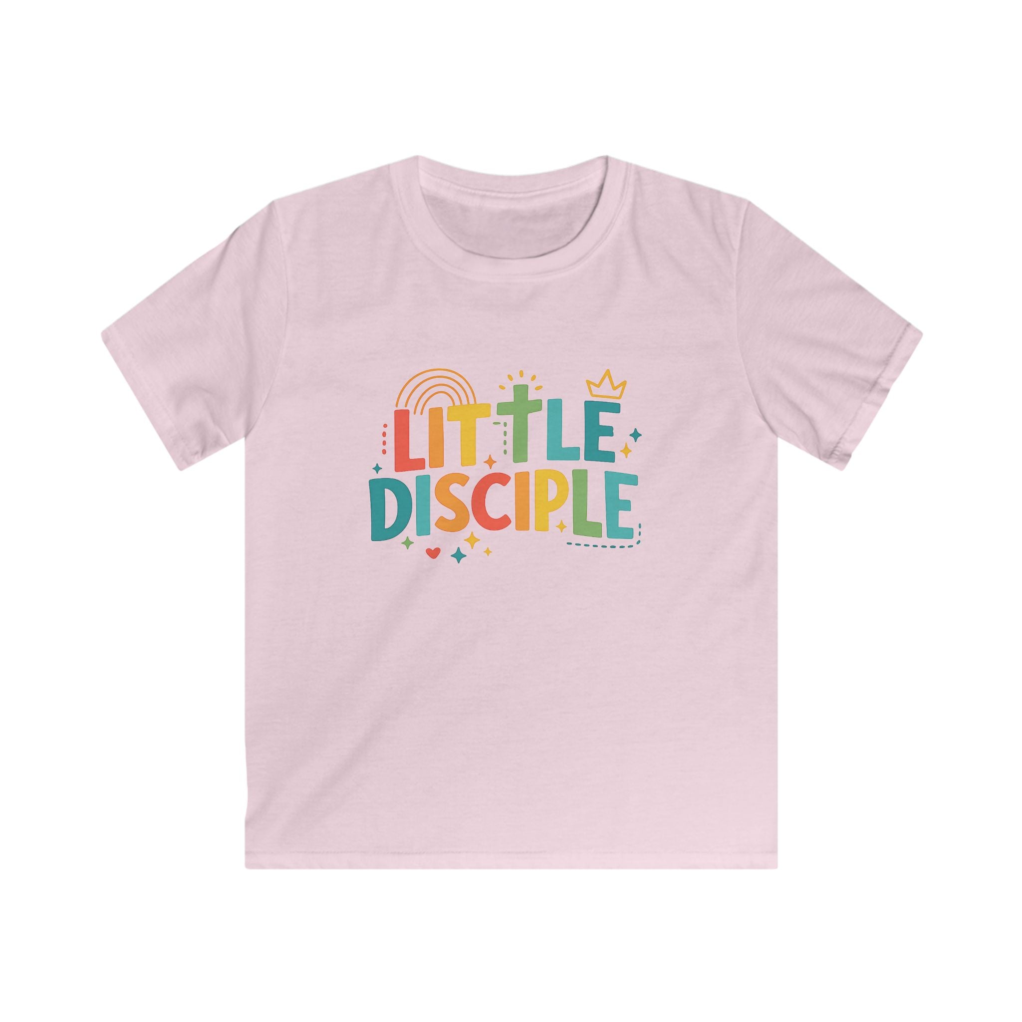 Kids Tee - "Little Disciple" Colorful Christian Faith Shirt for Toddlers & Children