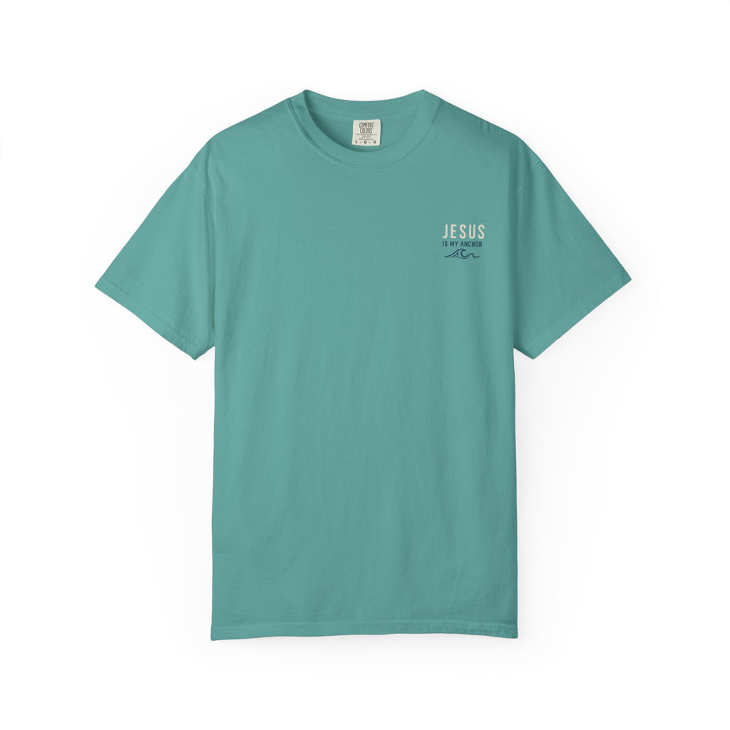 Jesus Is My Anchor T-Shirt — Christian Surf Sunset Tee