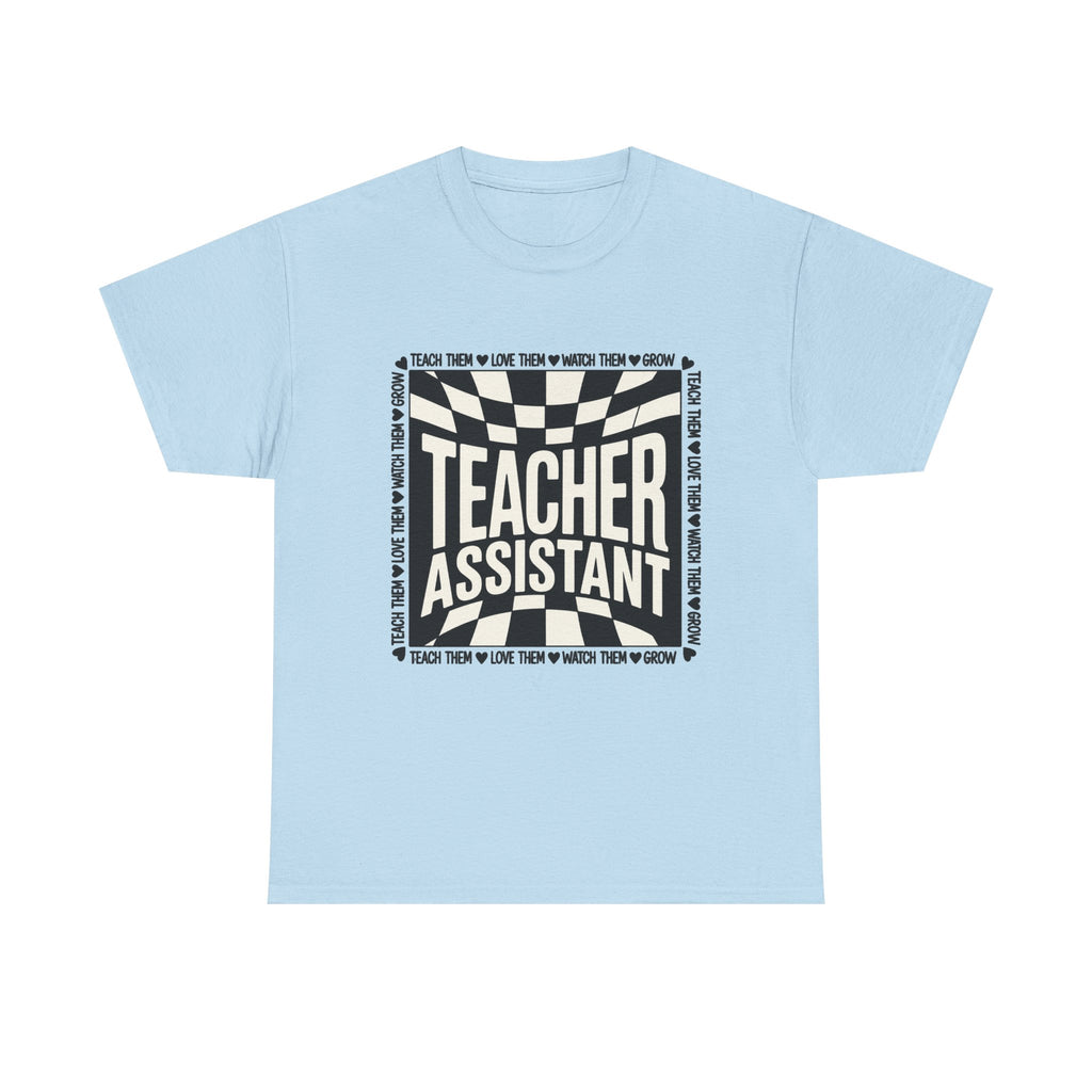 Teacher Assistant Retro Checkerboard Tee — Teacher Assistant Appreciation Shirt